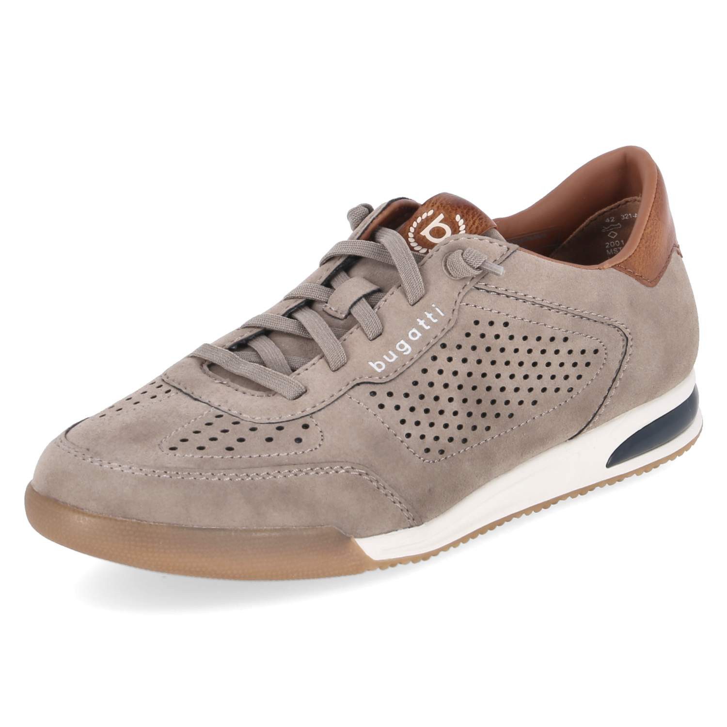 bugatti Bugatti 321A38175500-1400 Herren Synthetik taupe Schnürschuh