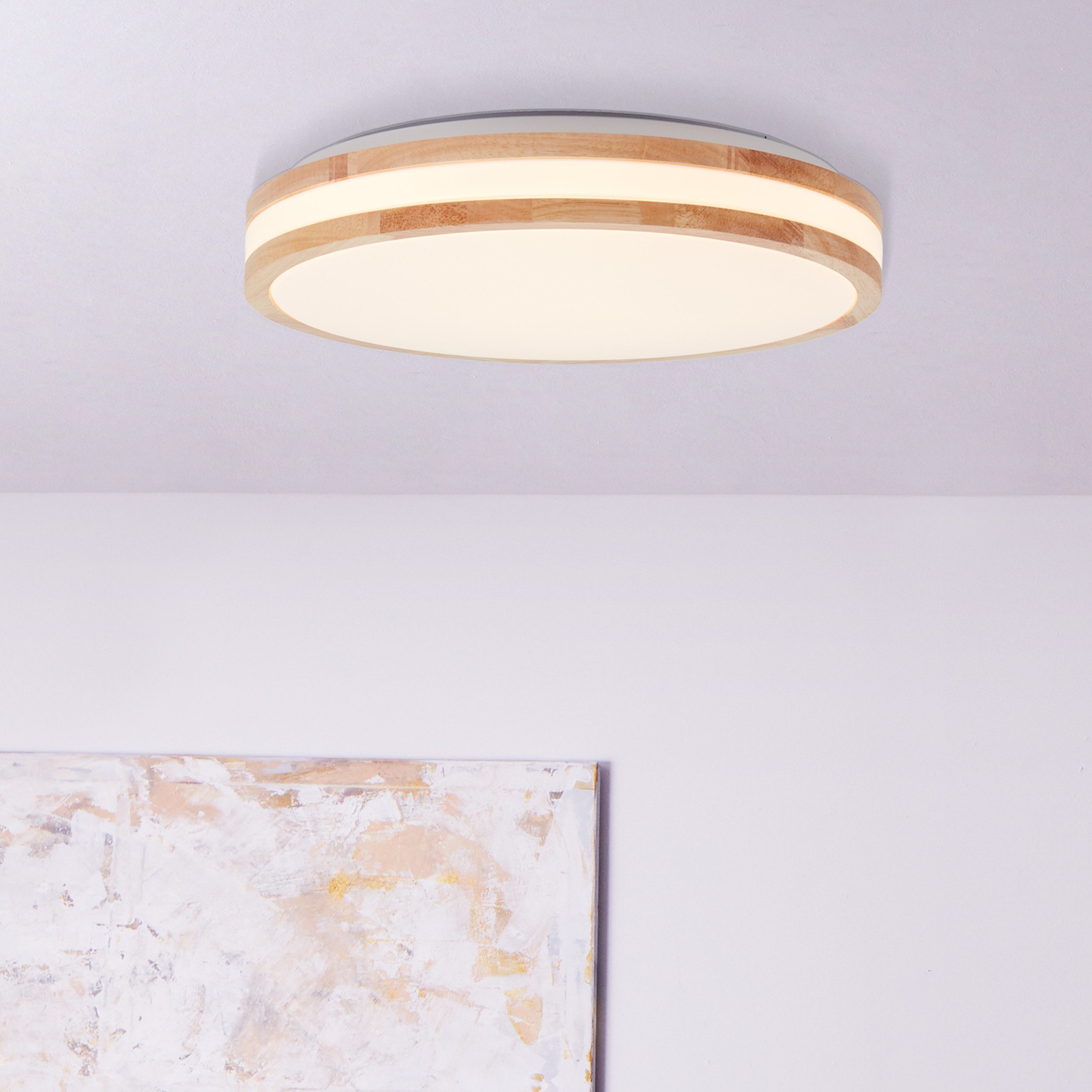 Lightbox Deckenleuchte, LED fest integriert, Warmweiß, günstig online kaufen
