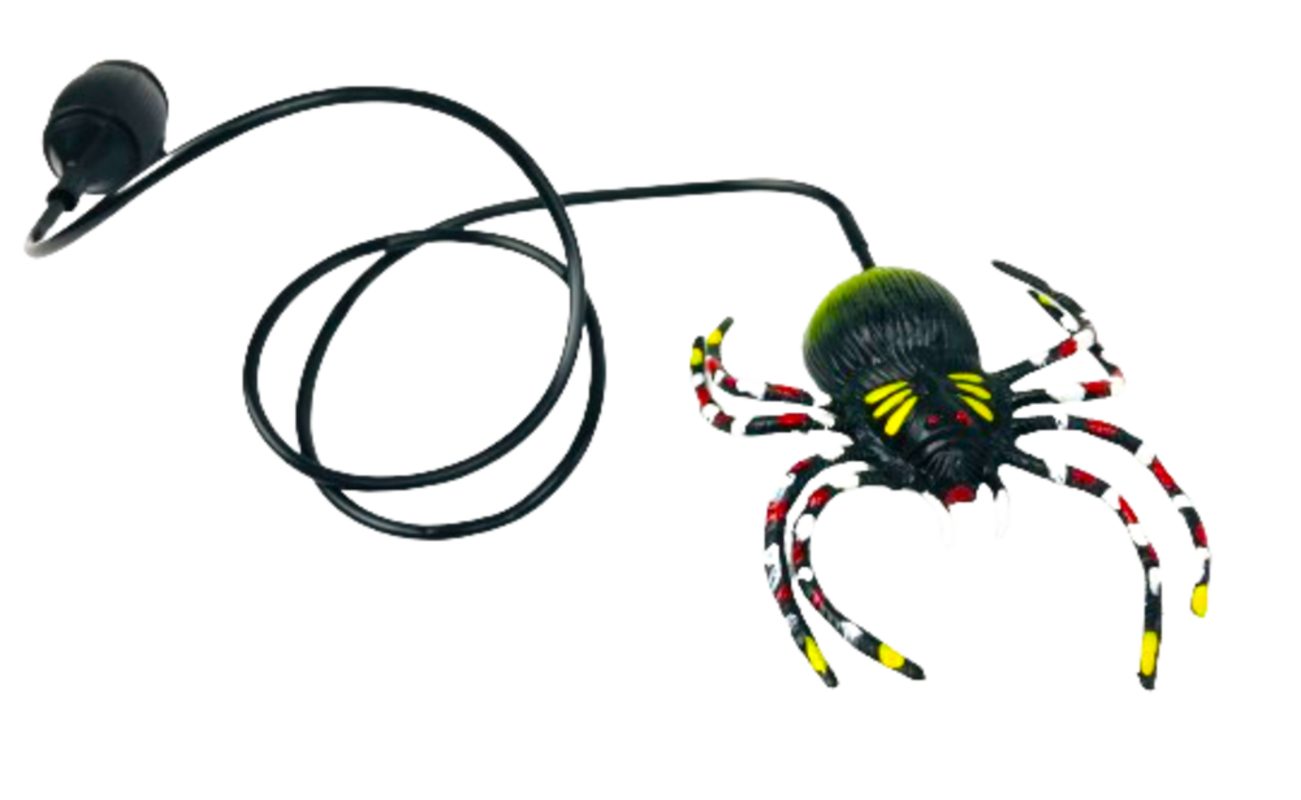 Spiel Hüpfspinne verpackt in Tüte größe ca. 11cm