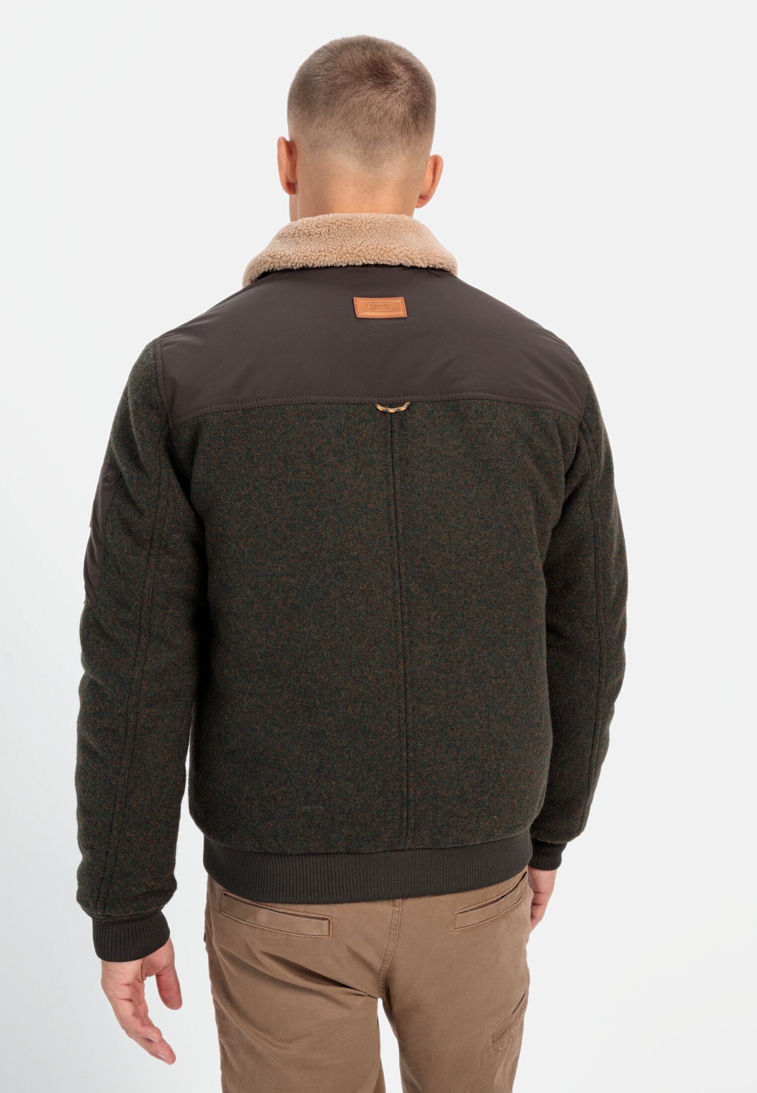 camel active Outdoorjacke mit abnehmbarem Teddykragen günstig online kaufen