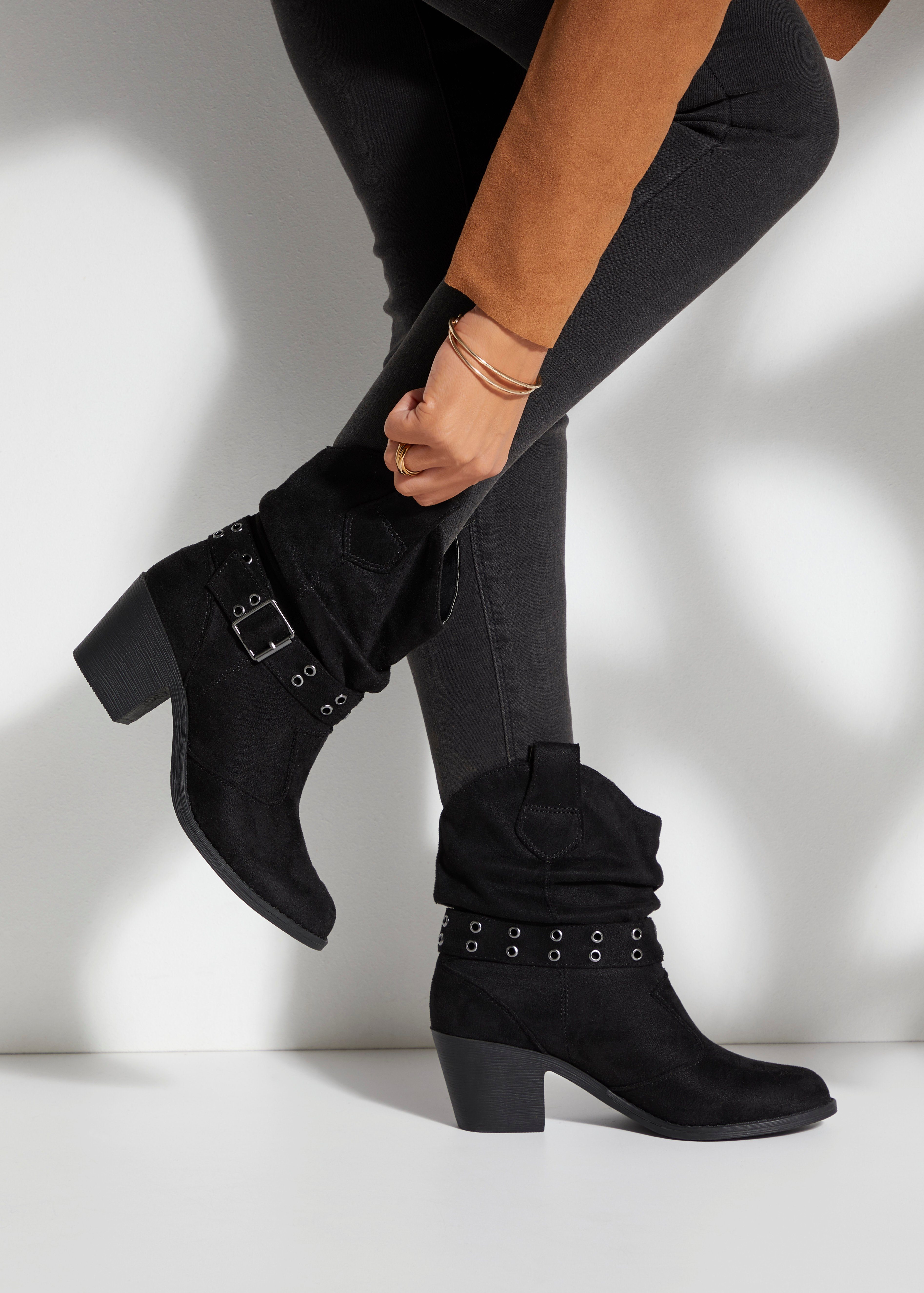 LASCANA Cowboy Stiefelette, Cowboy Boots, Western Stiefelette, Ankleboots V günstig online kaufen