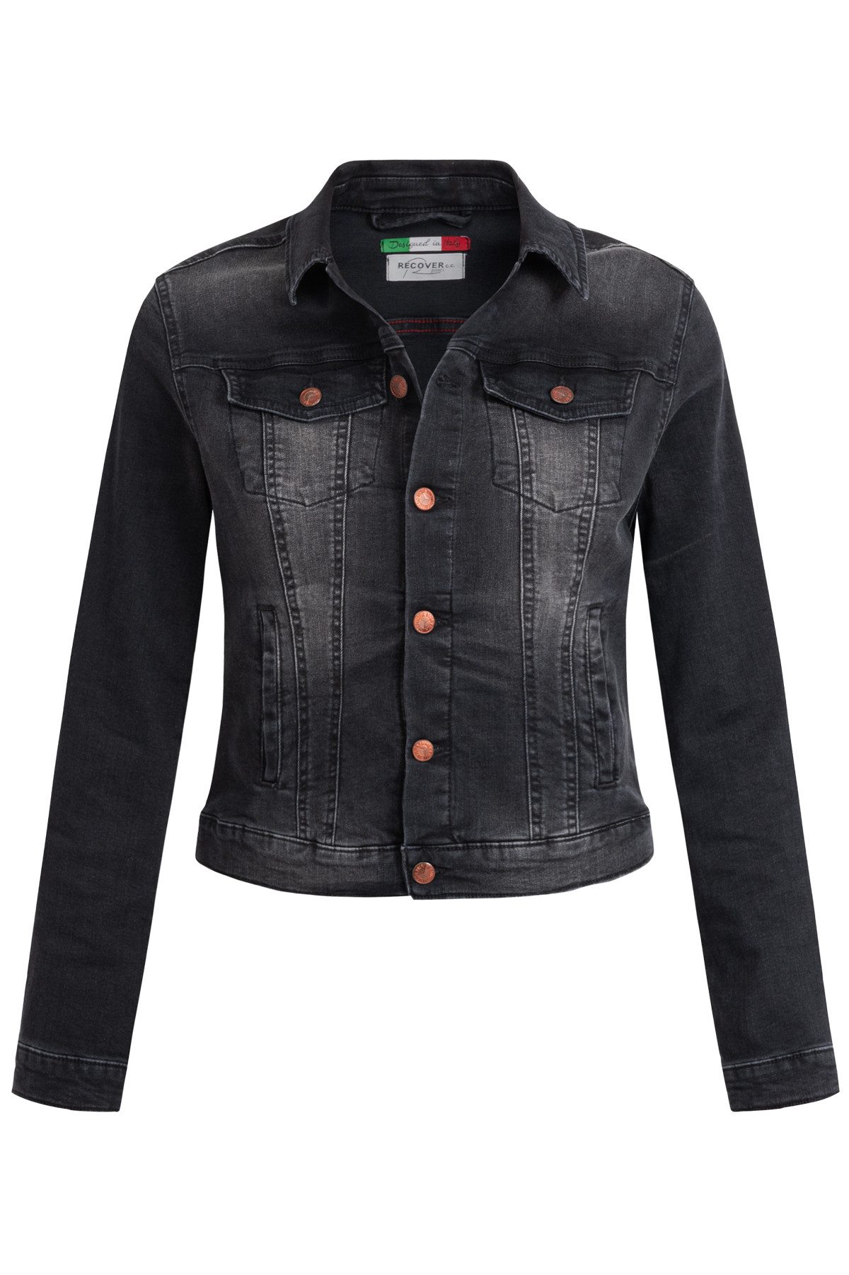 Recover Pants Jeansjacke Recover Pants Jeansjacke Chic klassicher Jeansjacken-Style