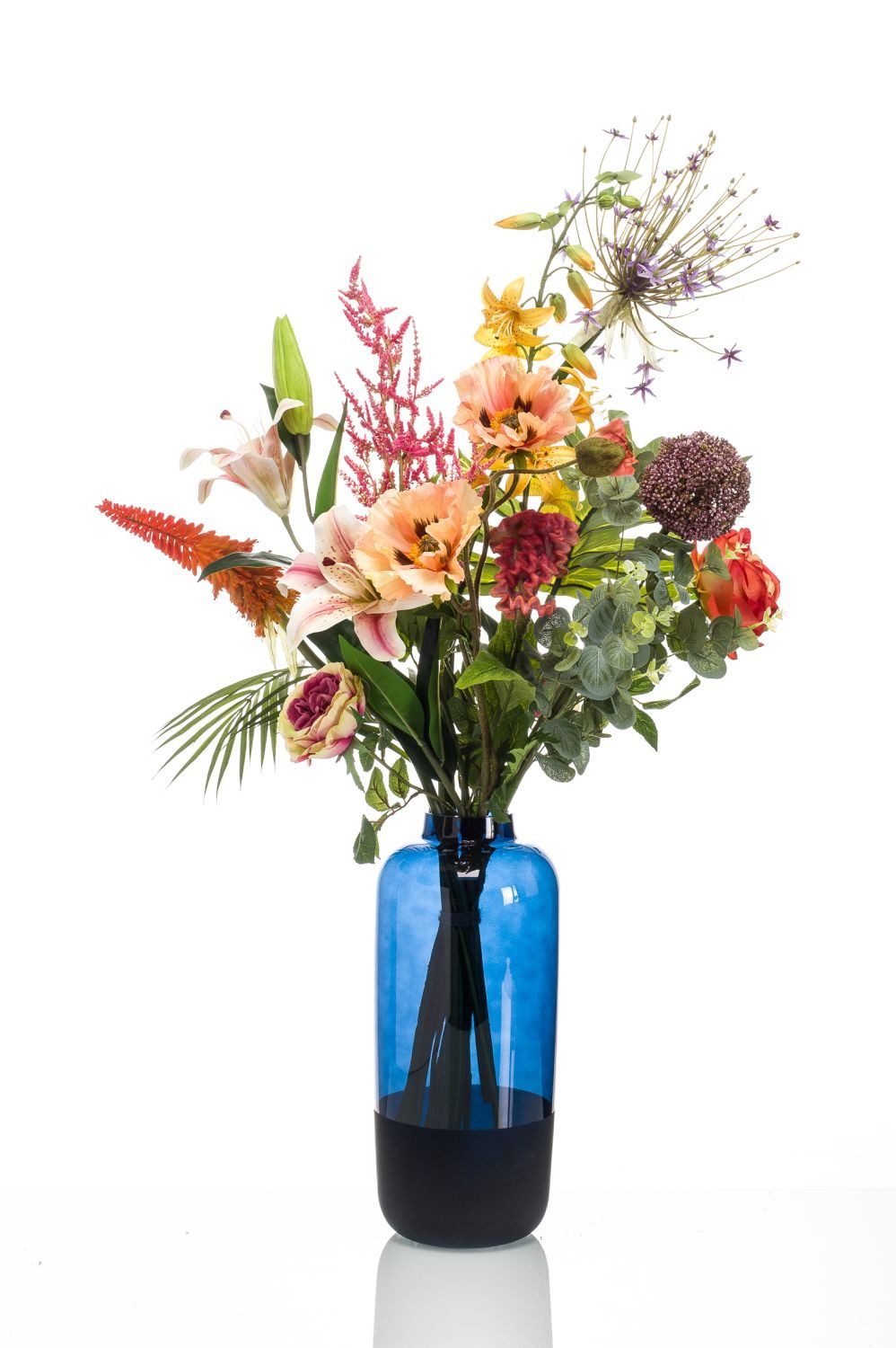 Kunstblumenstrauß Blumenstrauß künstlich Feme, bunt, 105cm, Ø70cm, artplants