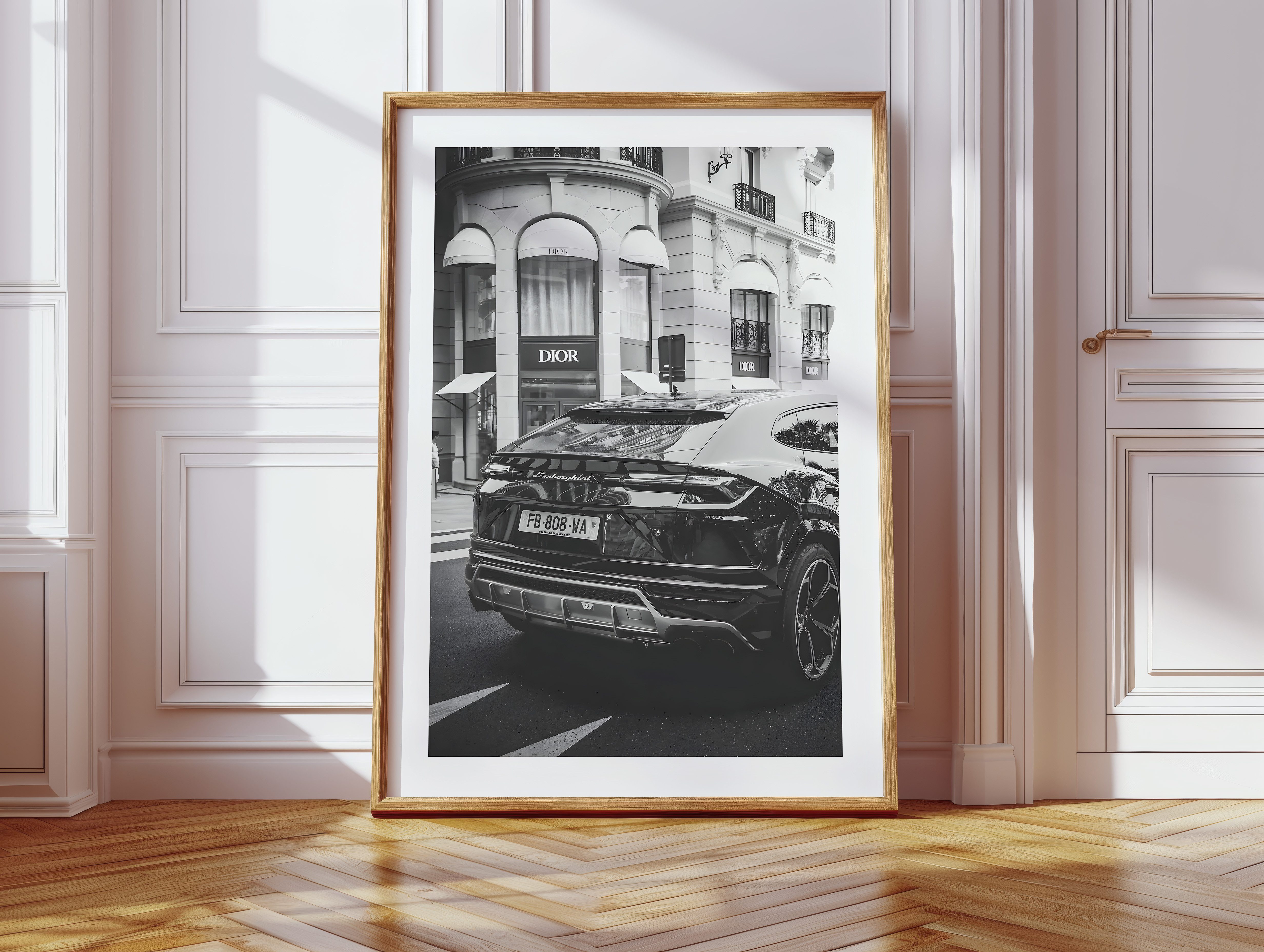 JUSTGOODMOOD Poster Premium ® Lamborghini Dior · Eleganz trifft Luxus, Lambo Dior (1 St), verschiedene Größen wählbar – Bild 4 von 5