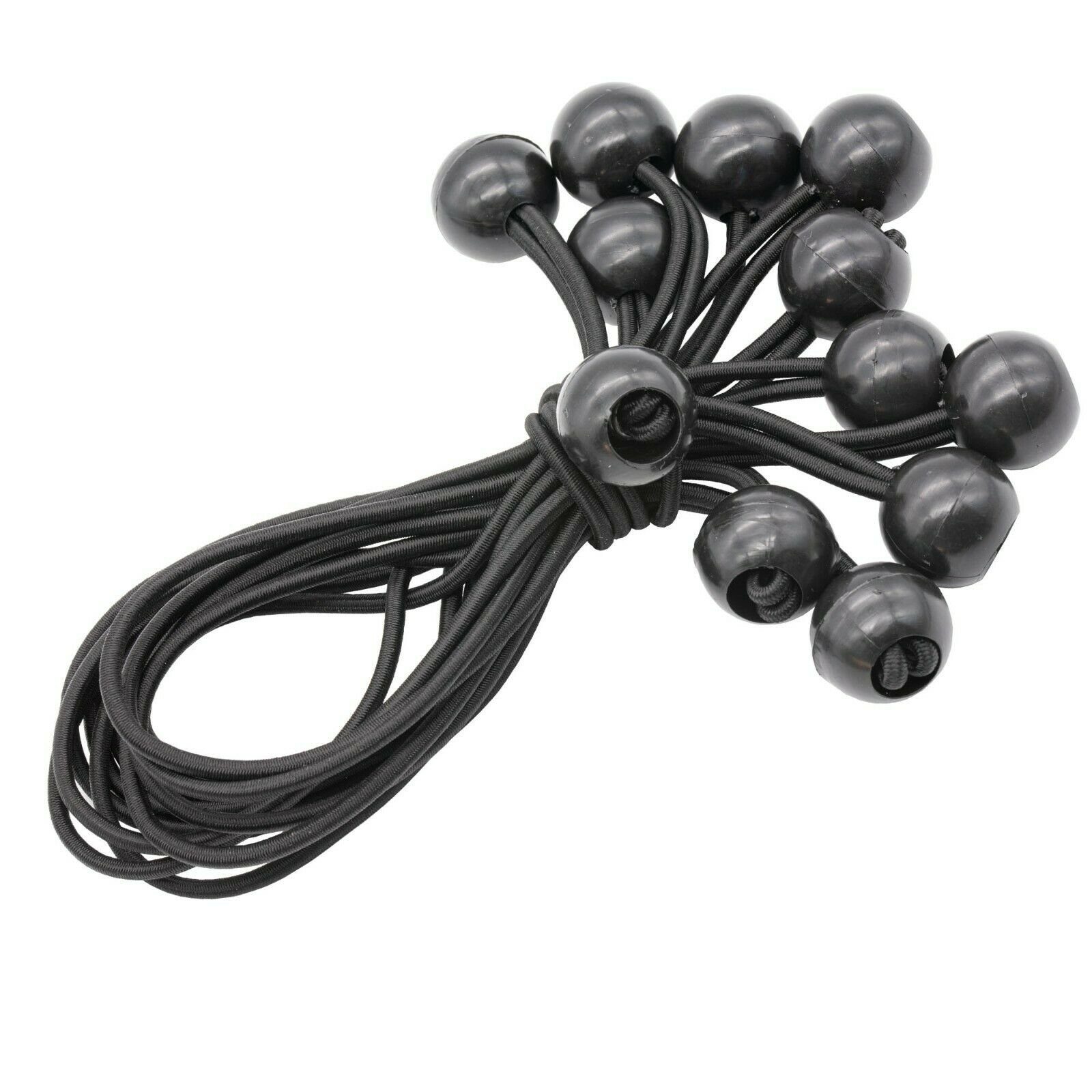 BENSON Spanngurt 12-96 Spanngummi Planenspanner Gummispanner (12-St) Expanderschlinge, Abdeckplane, Kugel