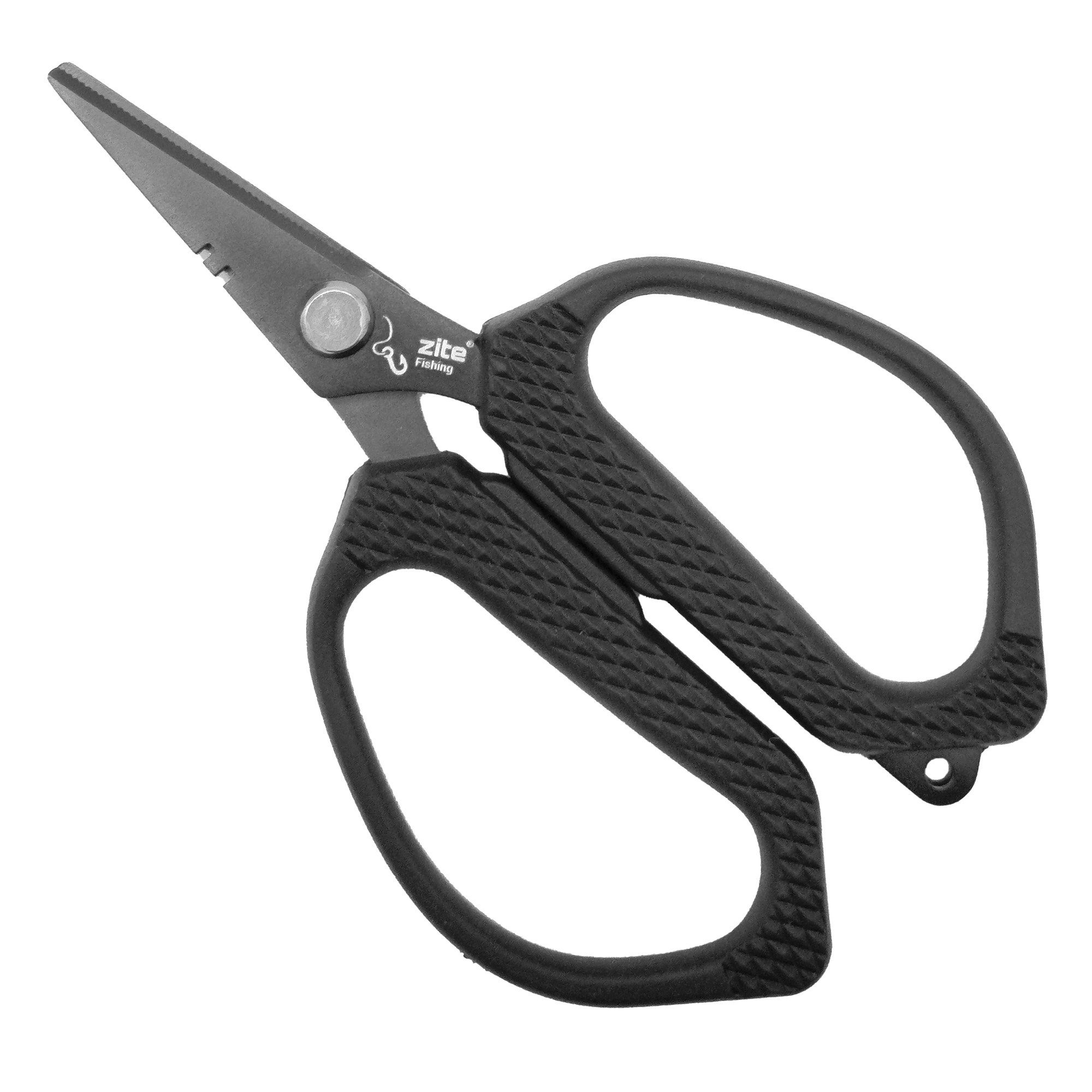 Zite Fischschere Angelschere - 12cm Schnurschere - perfekt auch für geflochtene Schnüre