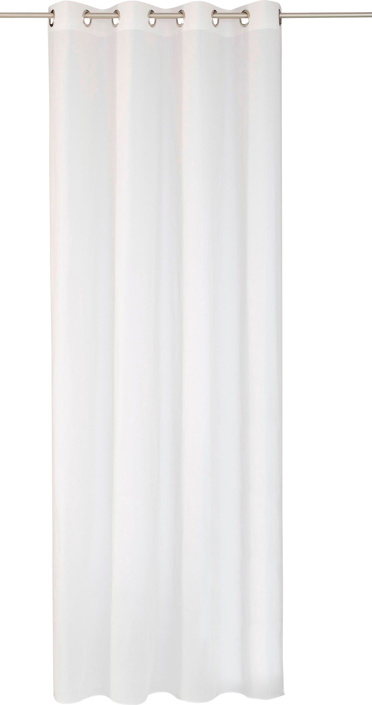 Wirth Gardine Audrey (1 St), Ösen, halbtransparent, Fertigstore mit Ösen (4 cm) nach Maß