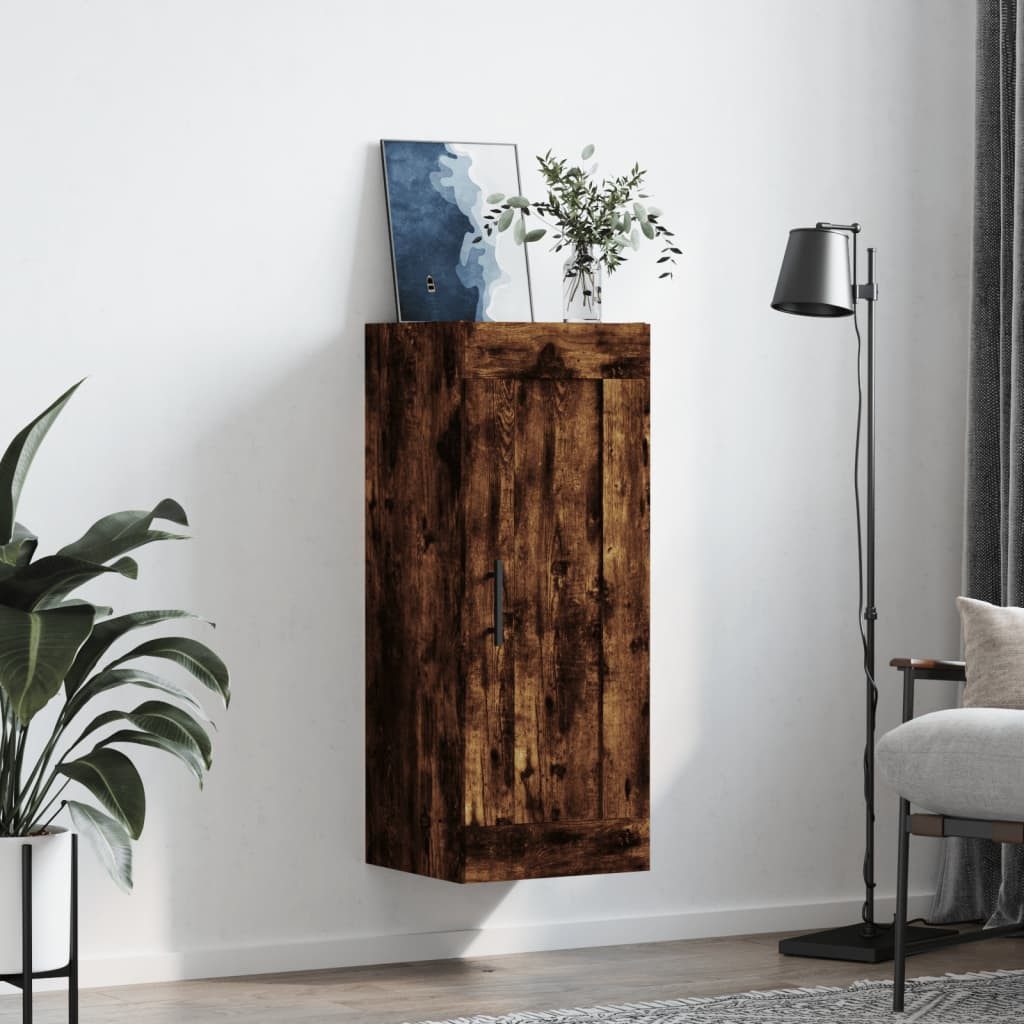 vidaXL Hängeschrank Wandschrank Räuchereiche 34,5x34x90 cm günstig online kaufen