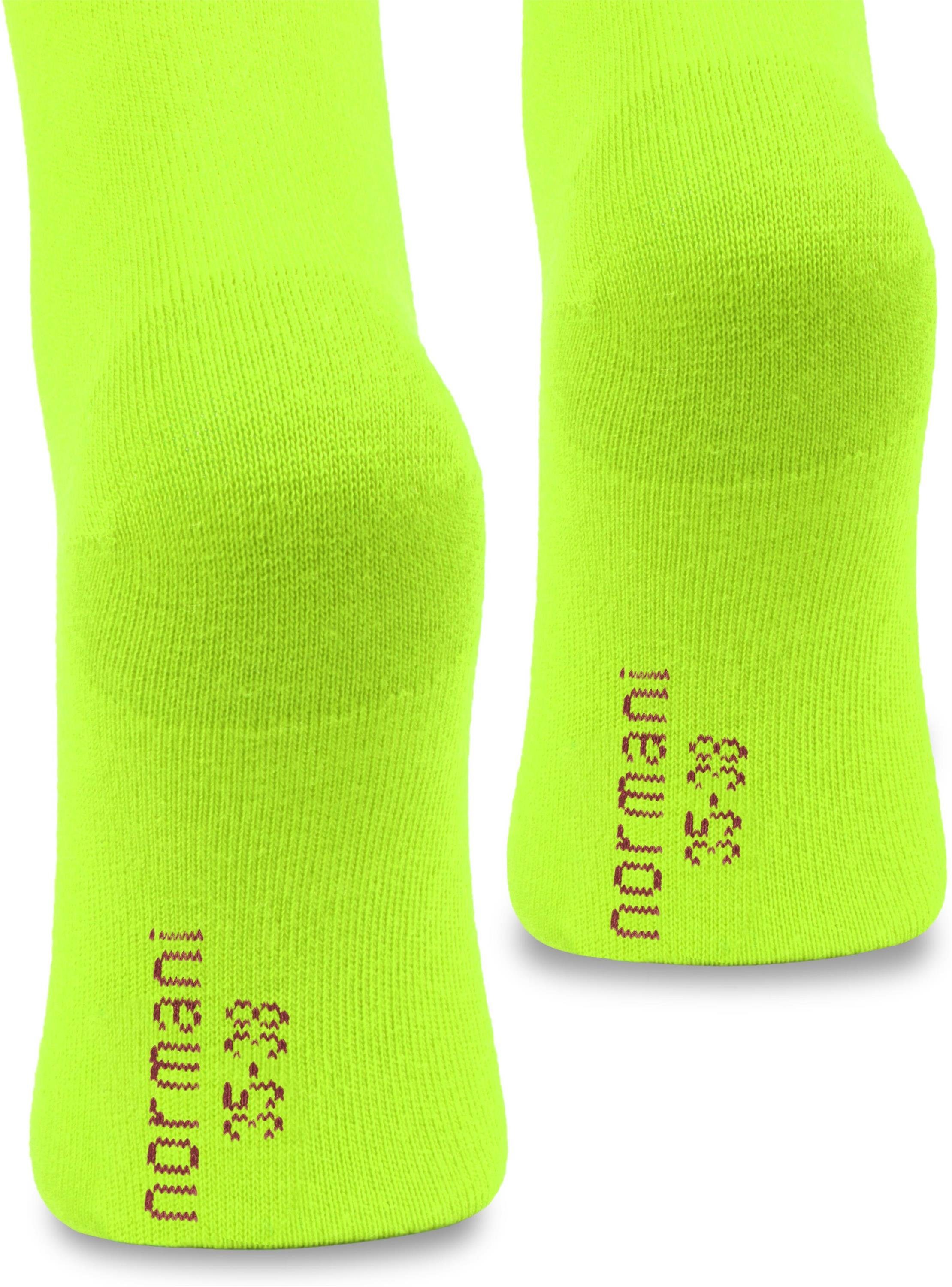normani Kniestrümpfe 1 Paar Kniestrümpfe Bi-Color (1-Paar, 1 Paar) farbig abgesetzter Bund