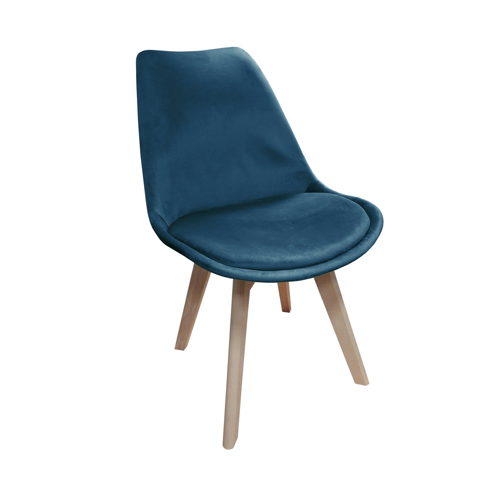HTI-Living Esszimmerstuhl Stuhl Atlanta Velvet Blau (Einzelstuhl, 1 St), Esszimmerstuhl Samt