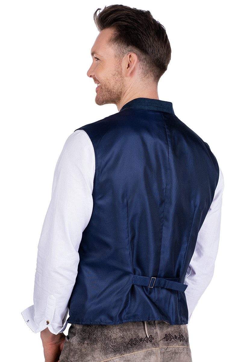 Gebr. Weis menswear Trachtenweste Trachtenweste - BODENSEE - graublau/marine