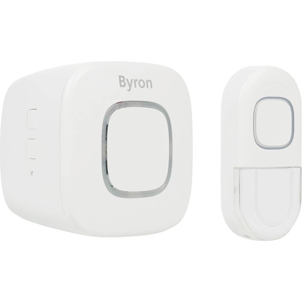 Byron Smart Home Türklingel Funk-Türklingelset DBY-24721 (mit Blinklicht, mit USB-Anschluss)