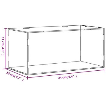 vidaXL Vitrine Vitrine Transparent 24x12x11 cm Acryl