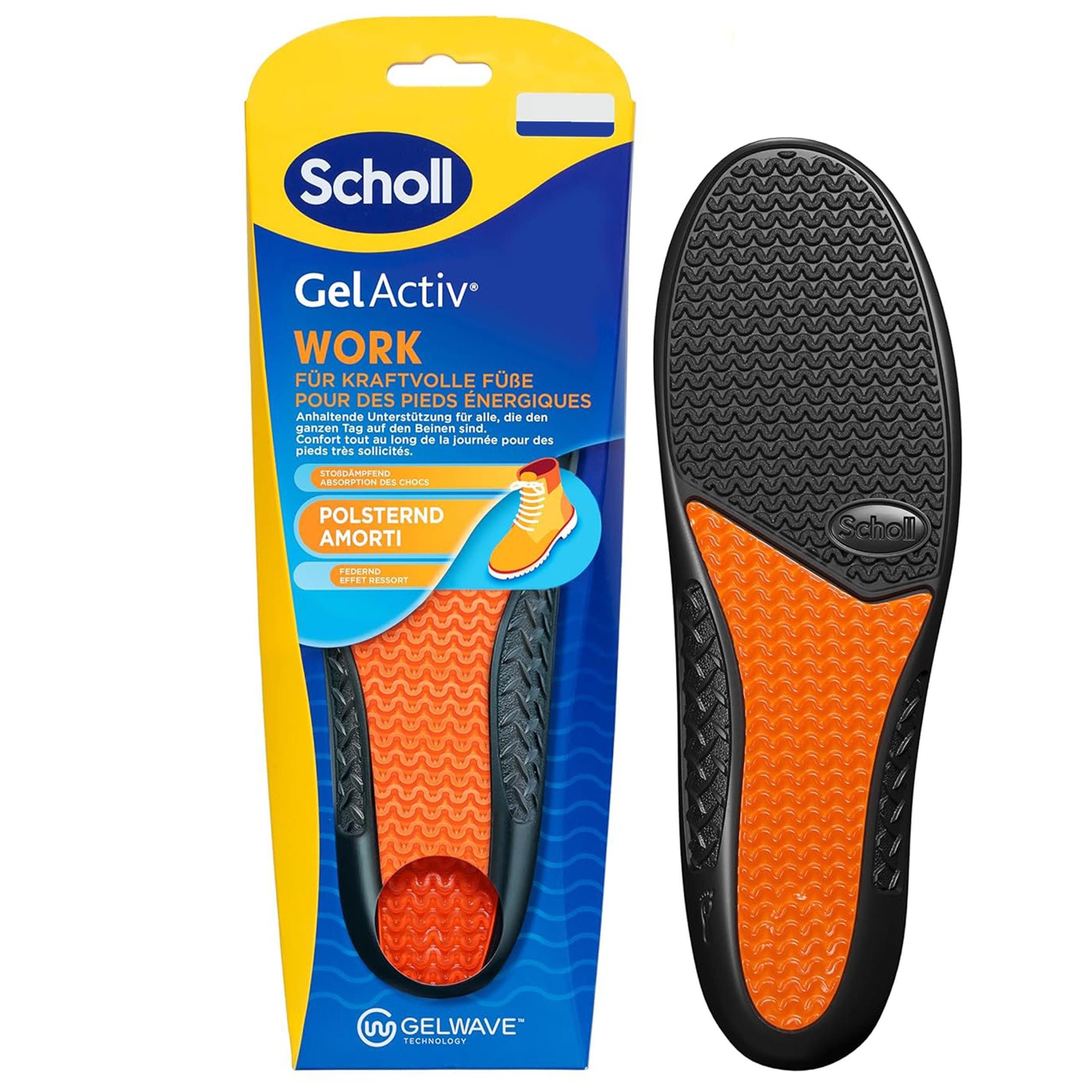 Scholl Fußbetteinlage SCHOLL GelActiv Work Einlagen für Arbeitsschuhe, Dämpfung