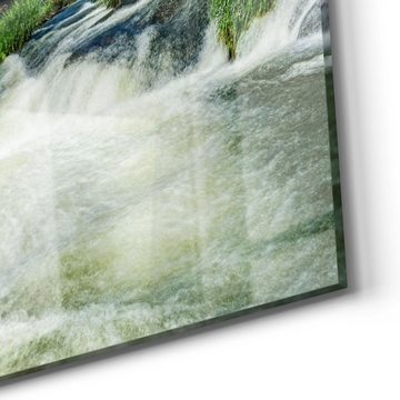 DEQORI Glasbild 'Imposante Wasserfälle', 'Imposante Wasserfälle', Glas Wandbild Bild schwebend modern