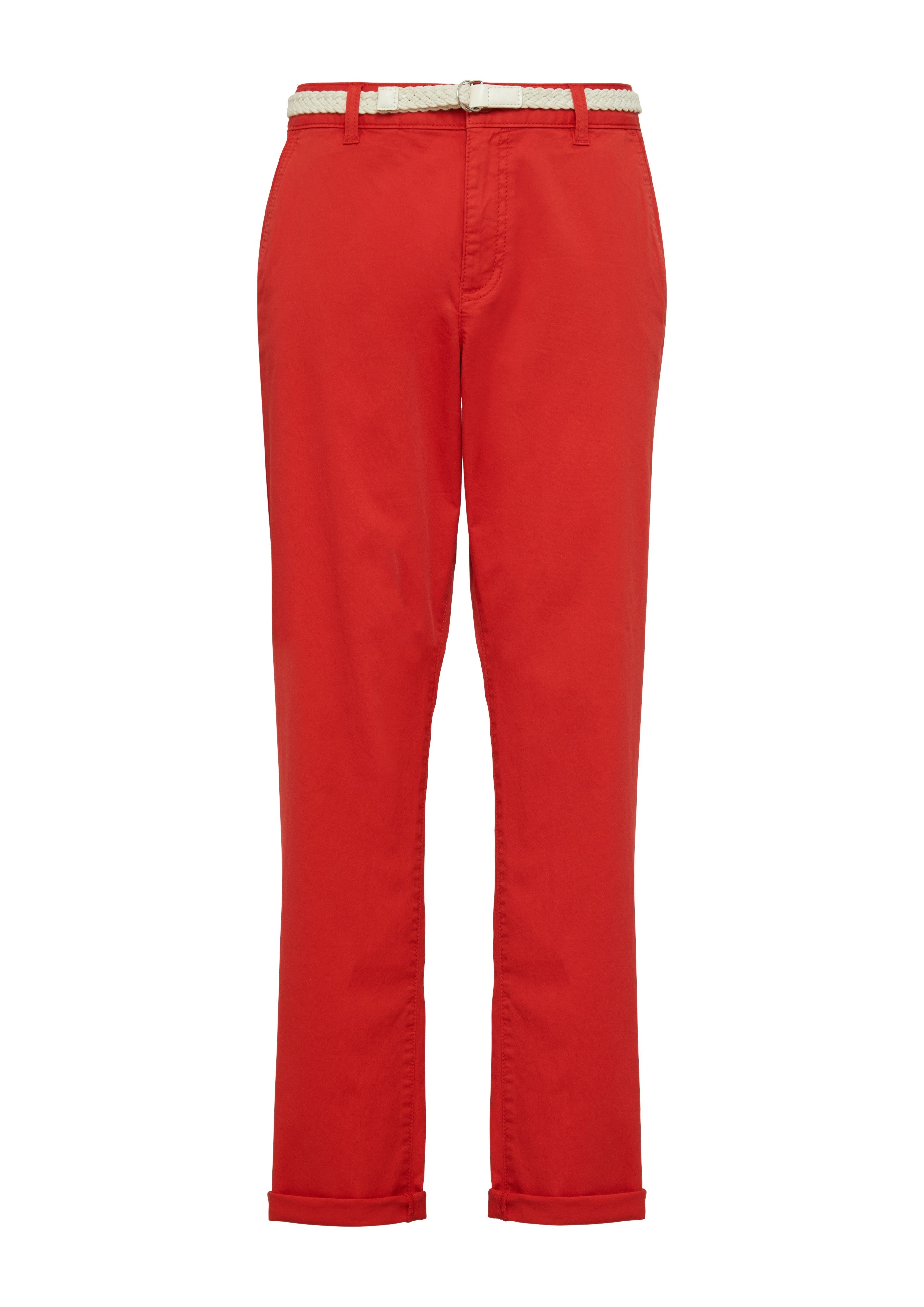 s.Oliver Chinohose (Set, 2-tlg) mit Gürtel