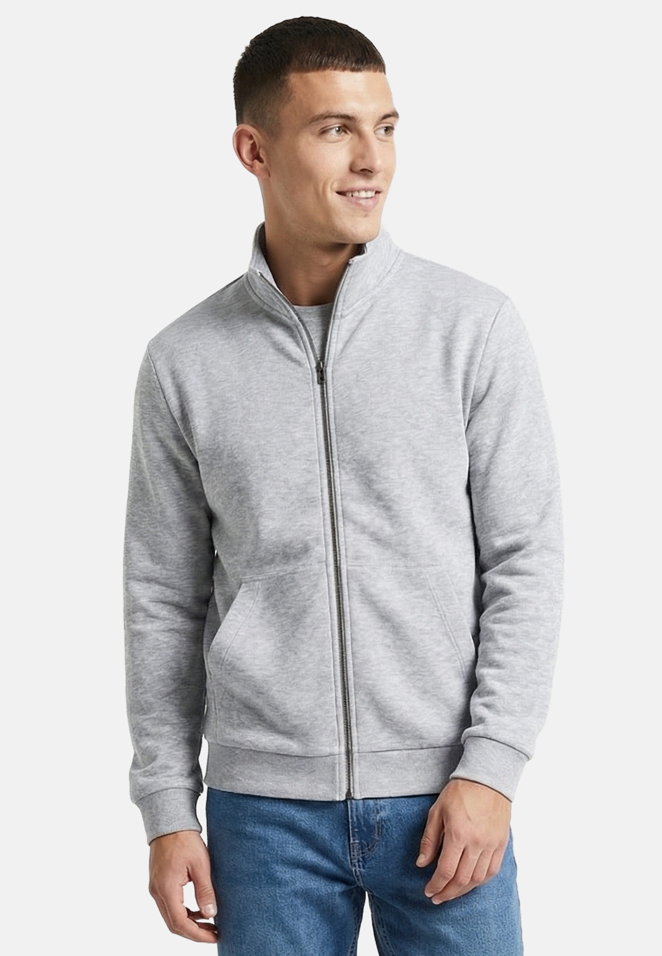 Jack & Jones Sweatjacke Bradley (1-tlg) Sweatjacke - Atmungsaktiv - Lockerer Schnitt für hohen Komfort