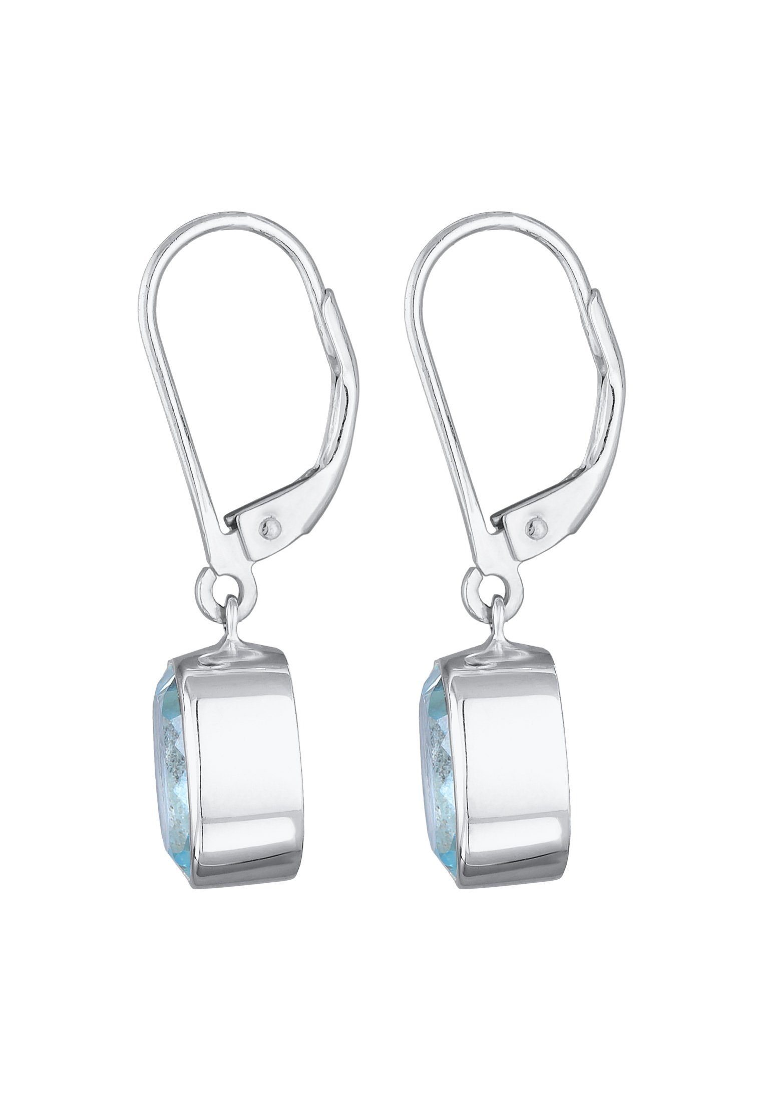 Elli Premium Ohrhänger-Set Topas Elegant Funkelnd 925 Silber