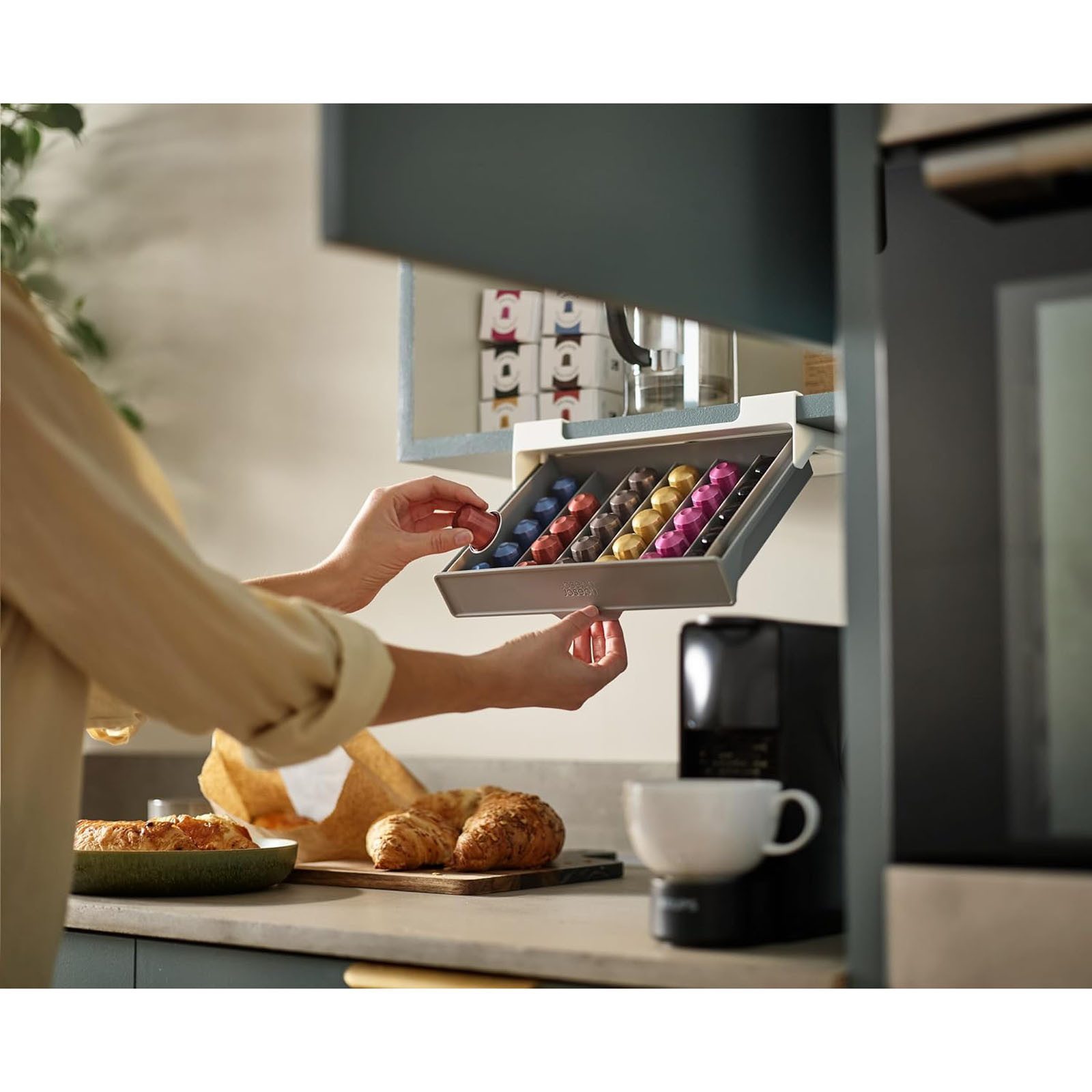 Joseph Joseph Kapselhalter Unterregal Schublade Kaffeekapsel Aufbewahrung, günstig online kaufen