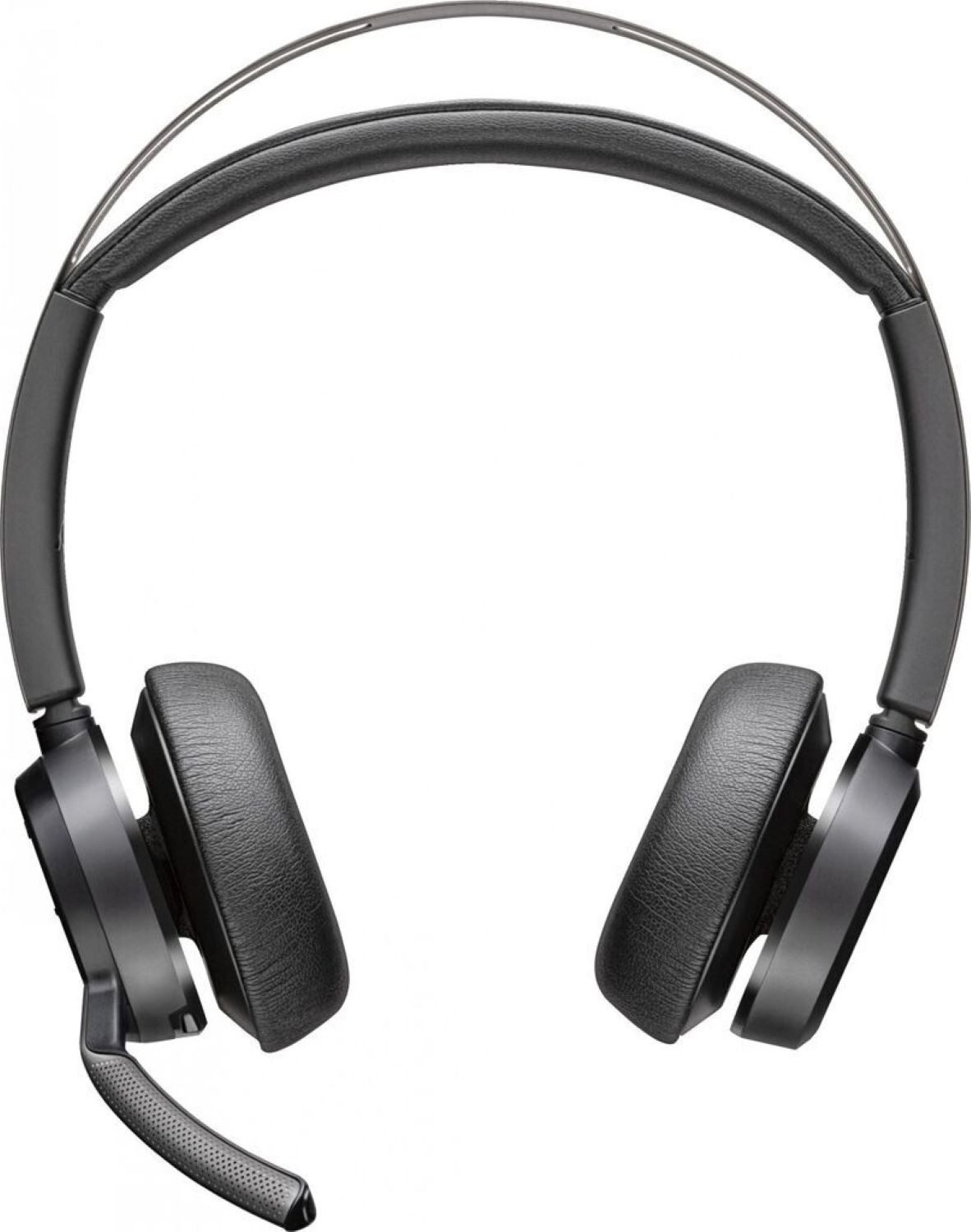 Plantronics Voyager Focus 2 UC Wireless-Headset (Bluetooth, Bequemer Kopfbügel mit Schlaufe und weichen Ohrkissen)
