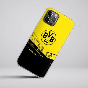 DeinDesign Handyhülle Borussia Dortmund BVB Fanartikel Stadion Schwarz-Gelb - BVB, Apple iPhone 12 Pro Silikon Hülle Bumper Case Handy Schutzhülle