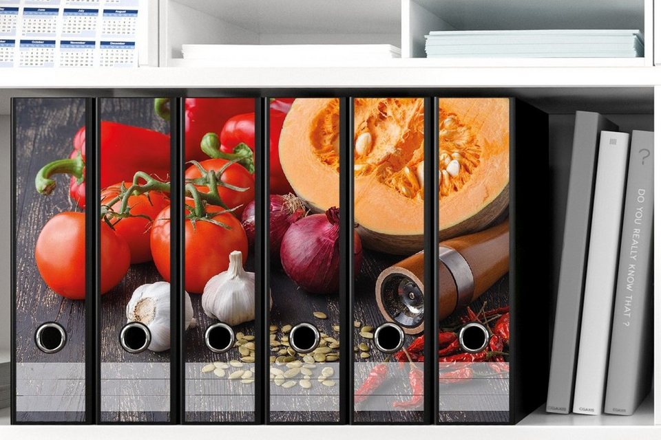 Wallario Etiketten Kürbissuppe - Zutaten mit Tomaten, Knoblauch ... Wallario Etiketten Kürbissuppe - Zutaten mit Tomaten, Knoblauch ...