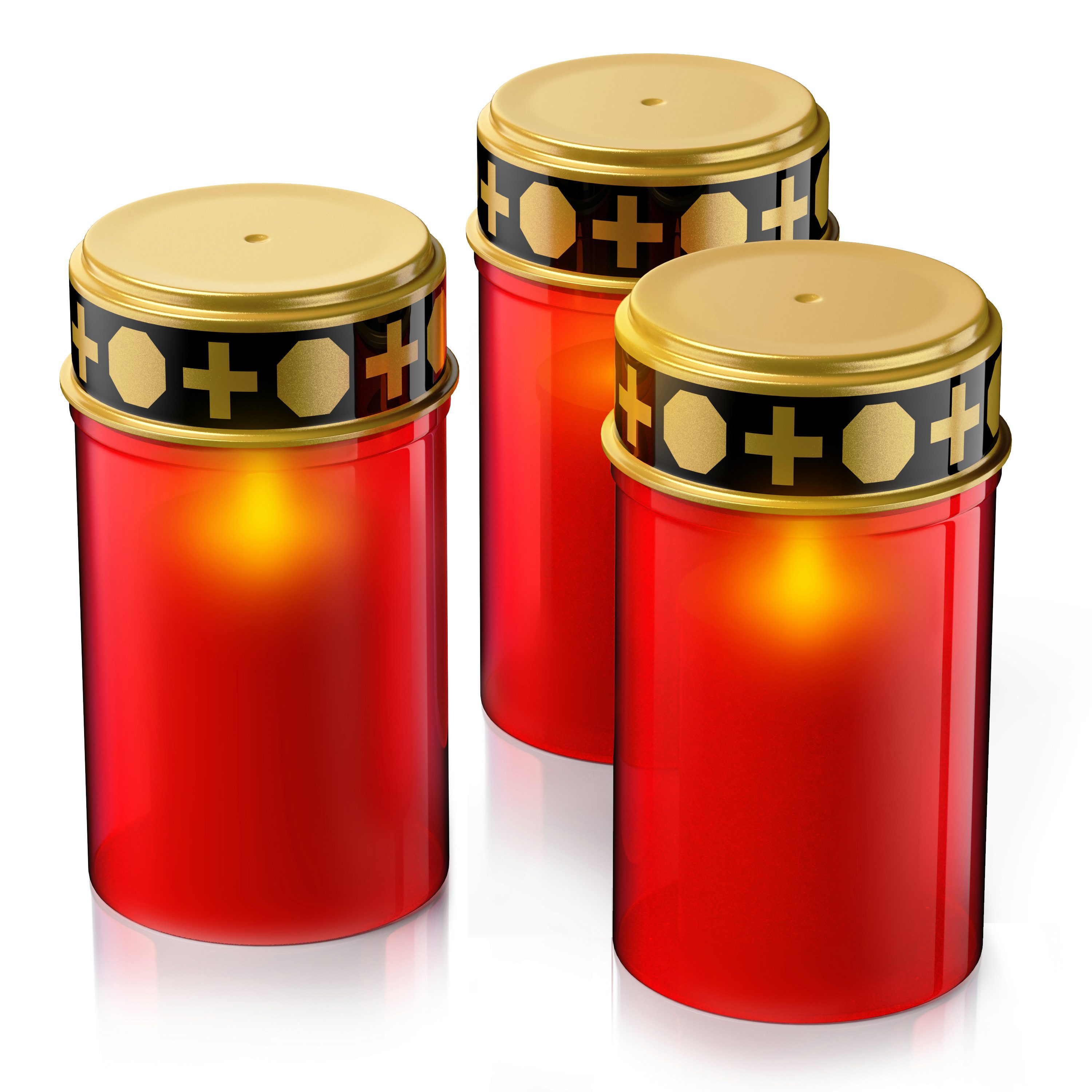 BEARWARE Grabkerze LED Grablicht, Batteriebetrieb, Friedhofskerze, wasserge günstig online kaufen