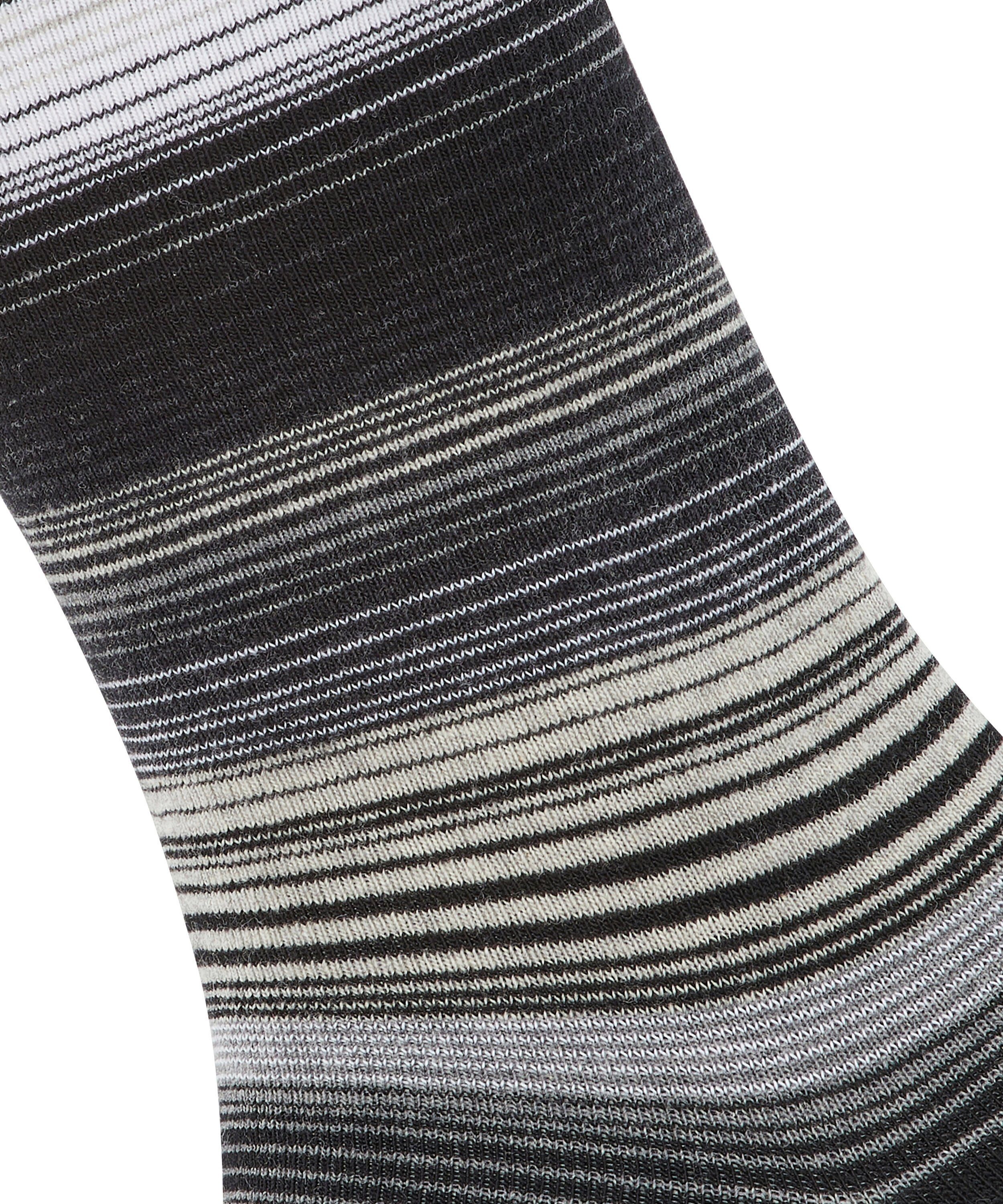 (3000) Socken Burlington black Stripe (1-Paar)