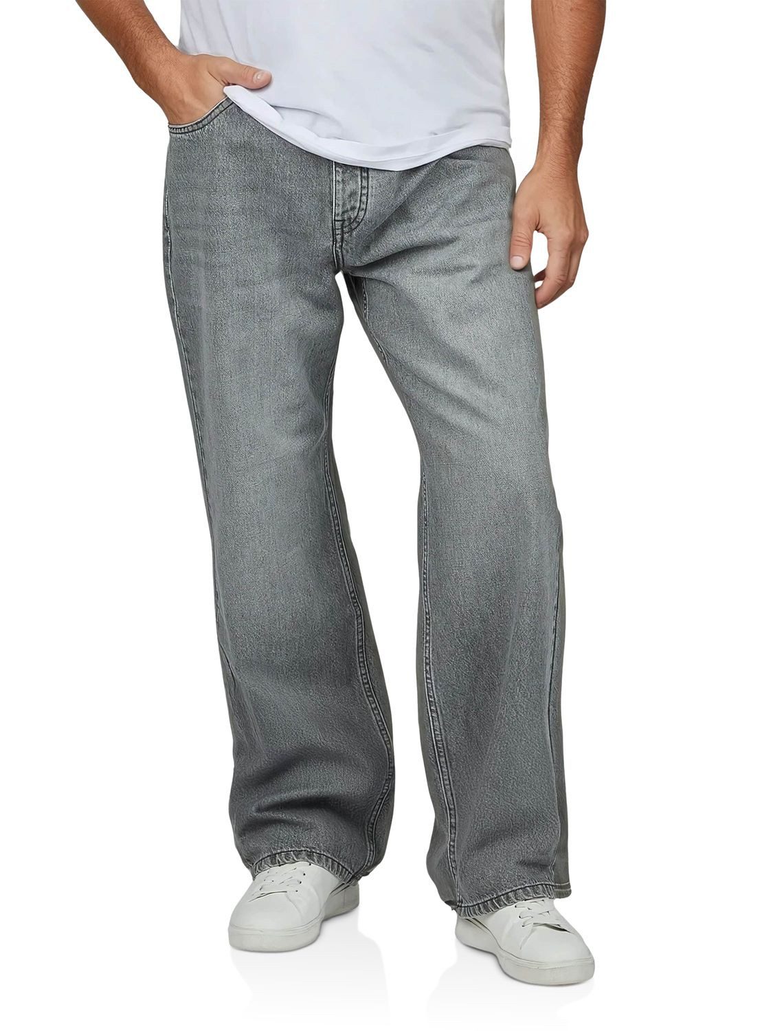 DENIMFY Relax-fit-Jeans Herren Jeanshose DFMailo Loose Fit Denimhose aus 100% Baumwolle