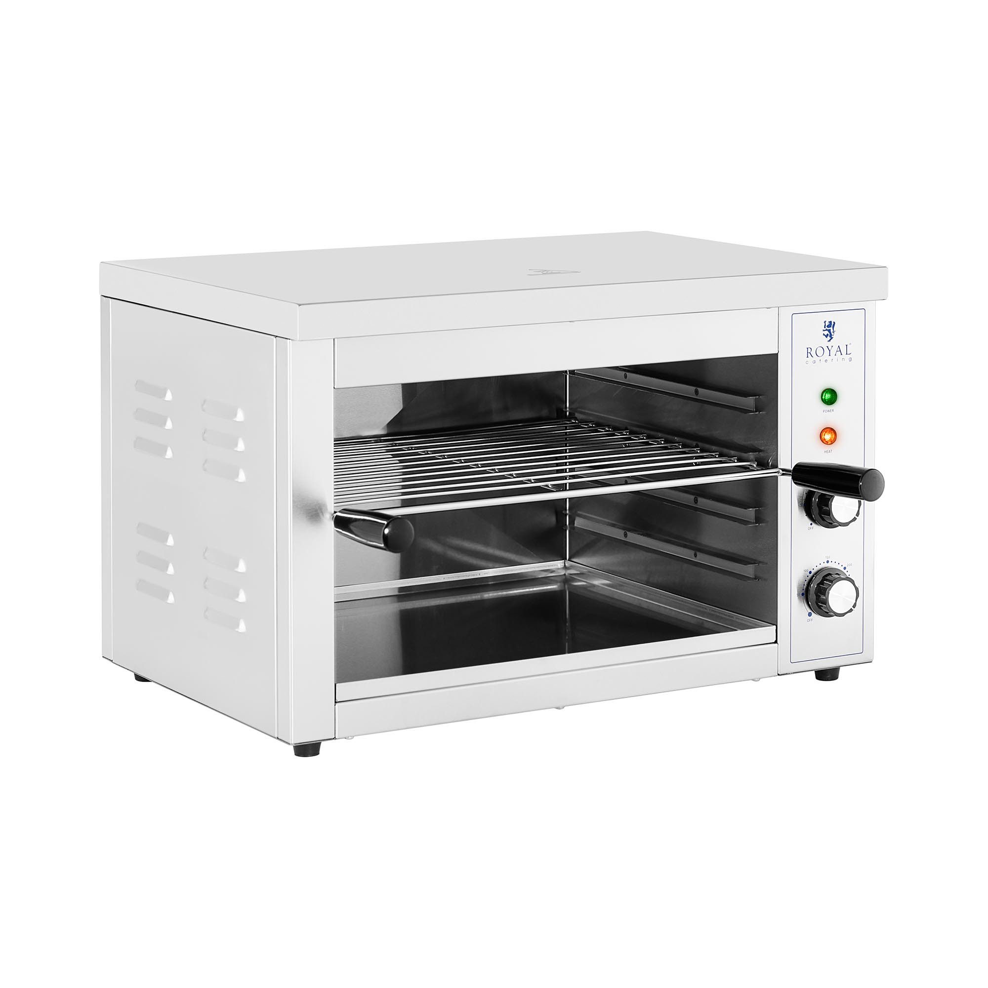 Royal Catering Elektrogrill Salamander Grill 3.000 W Toaster 50 - 300°C Küche Überbackgerät Gastro, 3000 W, verschiedene Größen