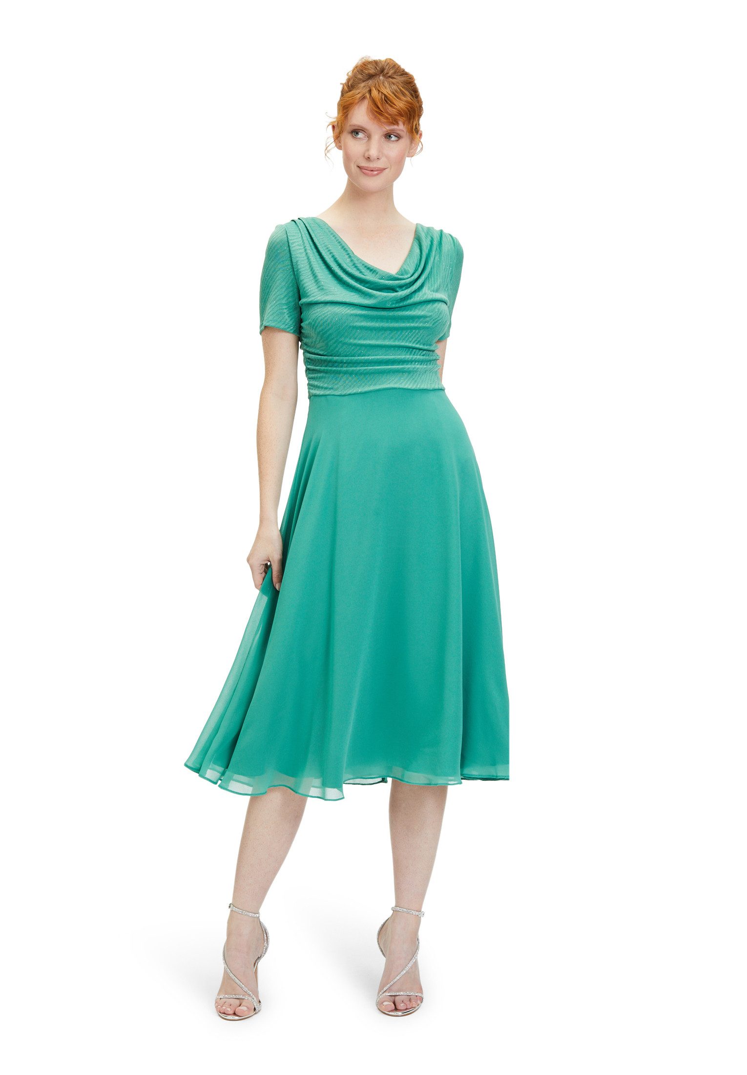 Vera Mont Cocktailkleid Vera Mont Cocktailkleid im Glitzer-Look Materialmix