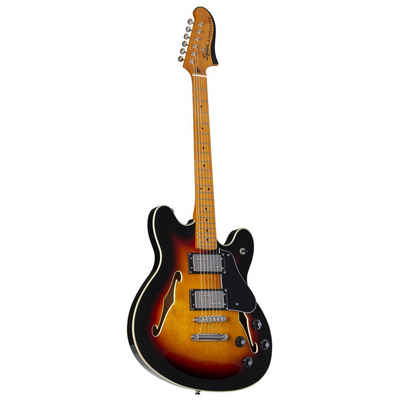 Squier Halbakustik-Gitarre, Classic Vibe Starcaster MN 3-Color Sunburst - Halbakustik Gitarre