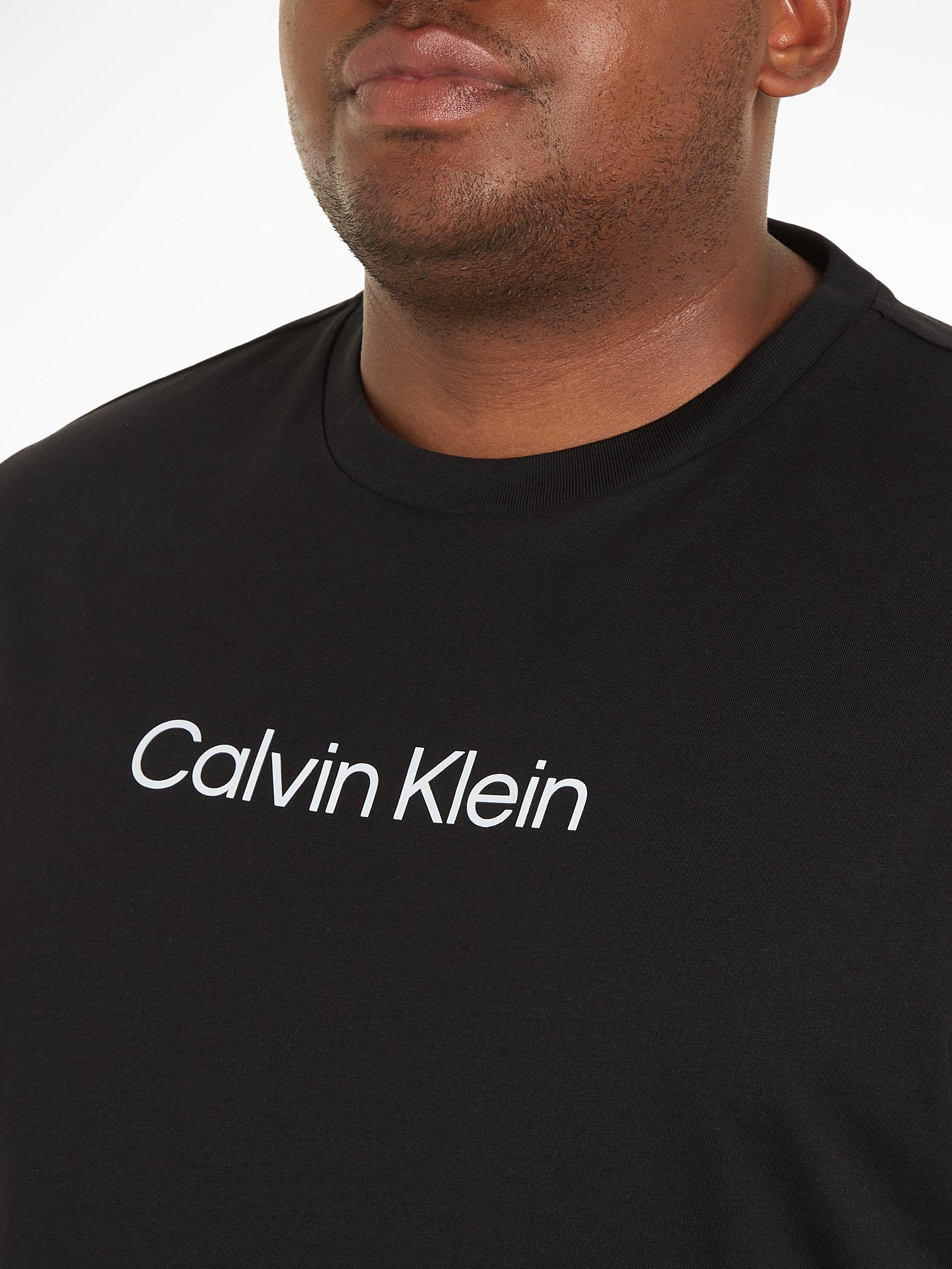 Ck T-Shirt COMFORT Calvin Klein T-SHIRT Black LOGO BT-HERO Big&Tall