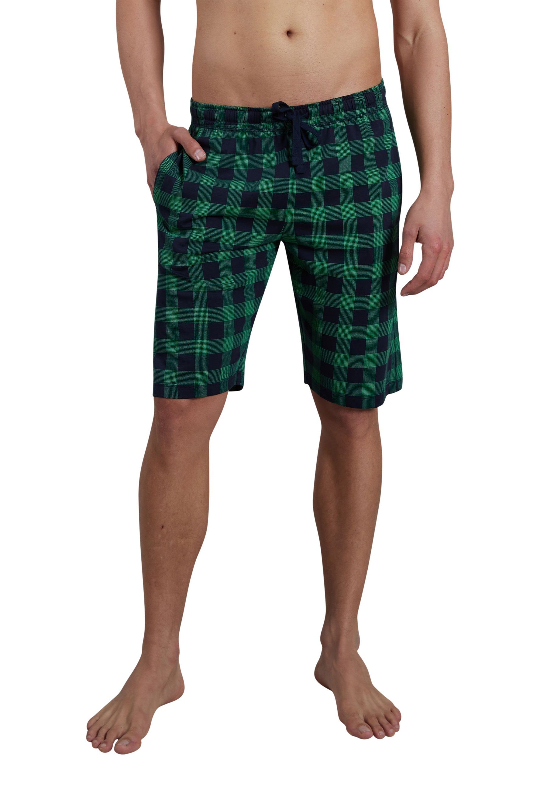Boxershorts CECEBA Herren Bermuda blau kariert