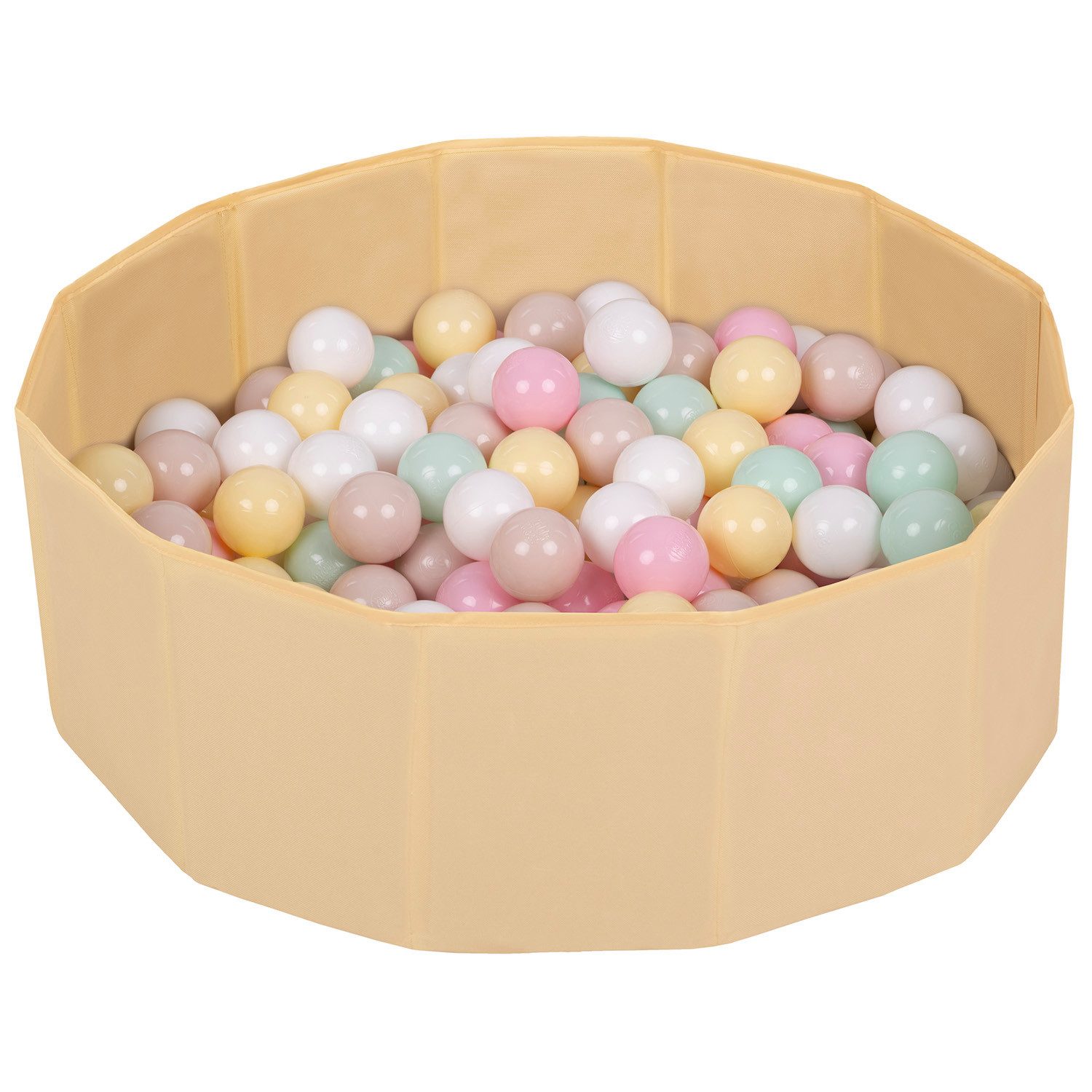 SELONIS Bällebad BS-100X, (Bällepool mit bunten Bällen, 300-tlg., Bällepool mit bunten Bällen), Klappbares Bällebad aus Ortalion