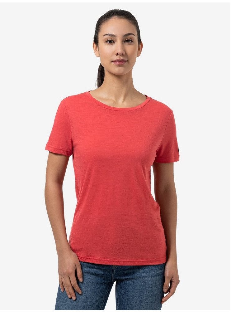 SUPER.NATURAL Trainingsshirt The Essential Tee rot Damen
