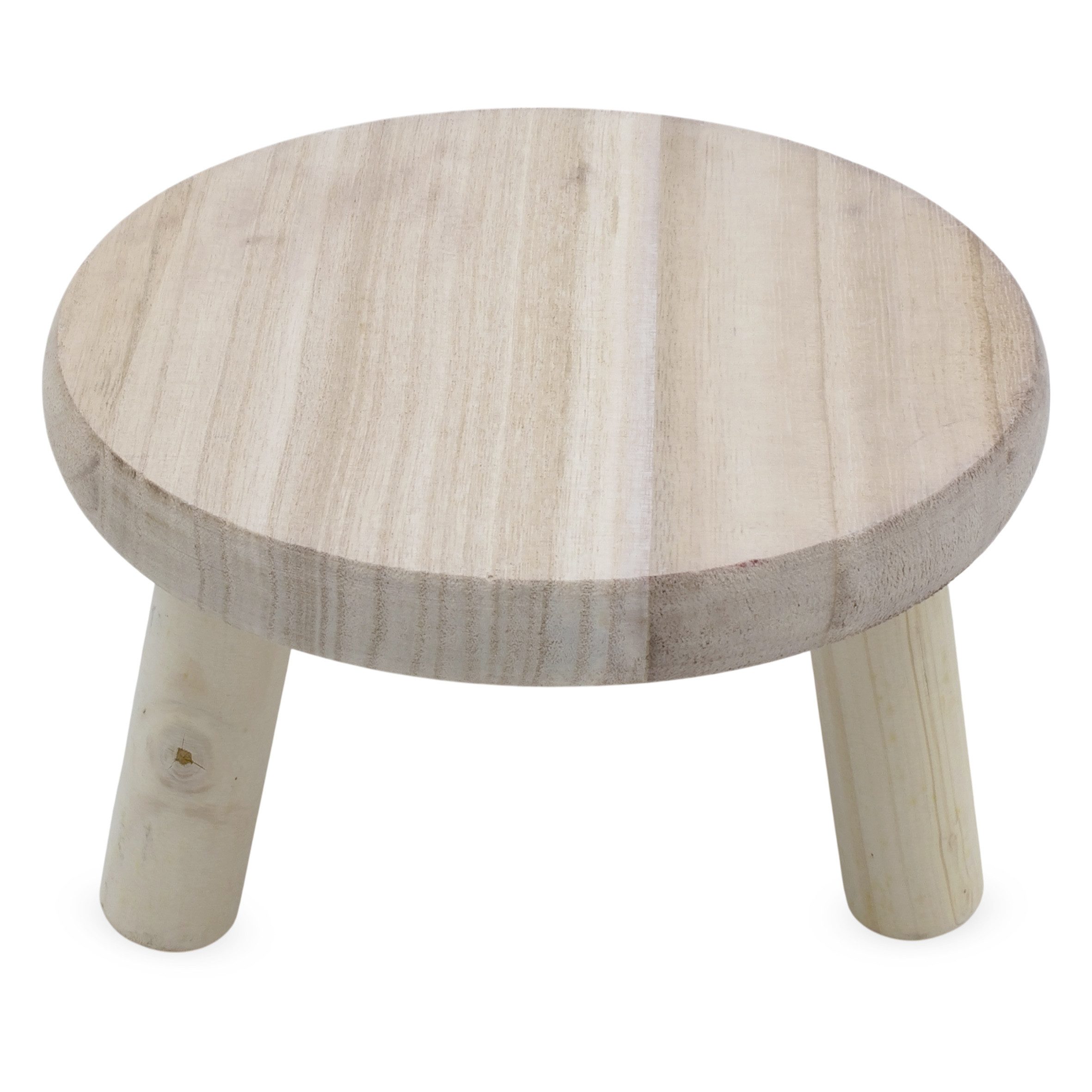 Spetebo Blumenhocker Holz Blumenhocker natur mit 3 Beinen (Anzahl, 1 St., Stück), stabiler Stand – Bild 5 von 5