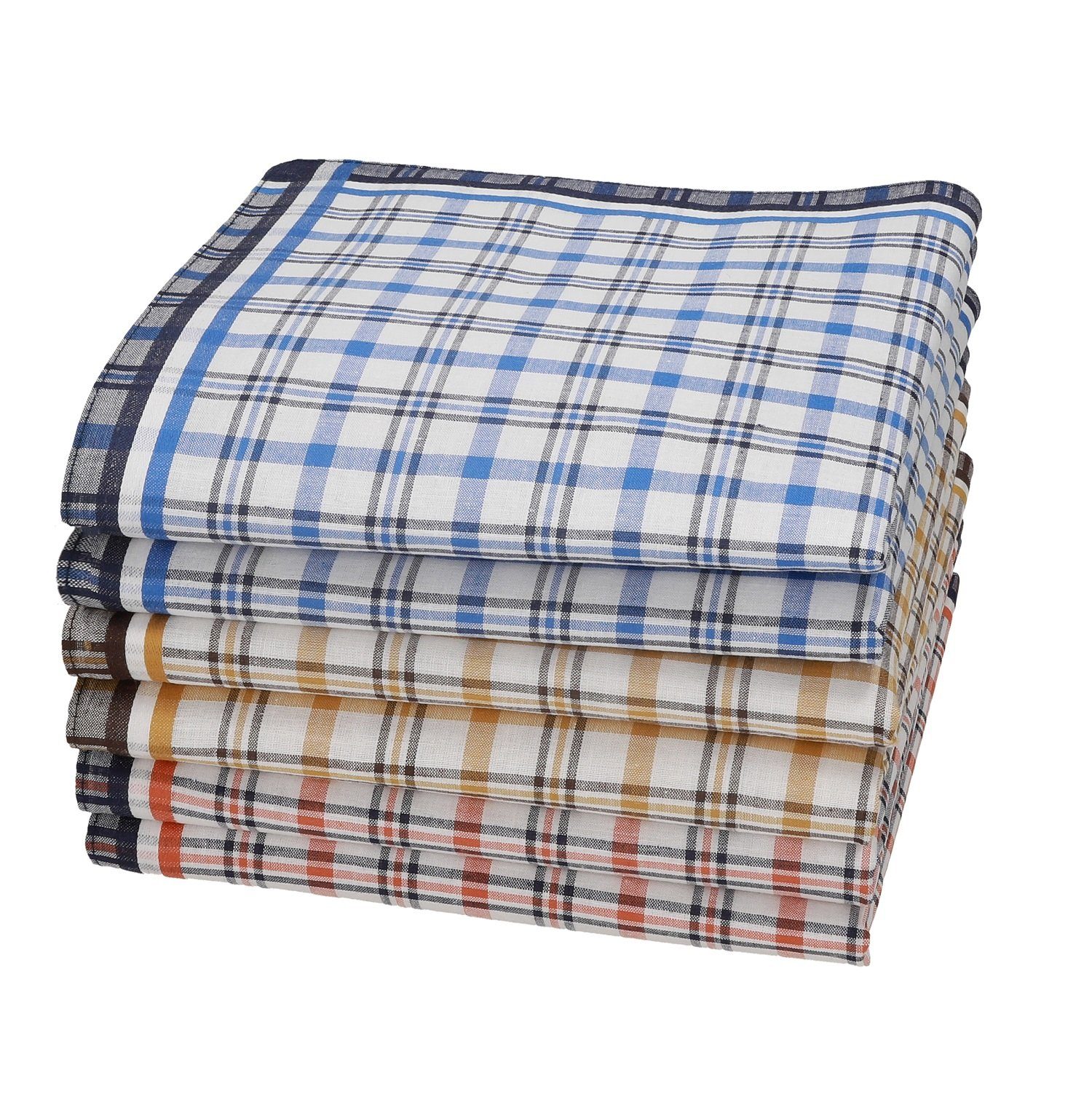 Betz Taschentuch Herren Stoff Taschentücher Set Leo 1 Dessin 6 Größe 40x40 cm, (6-St)