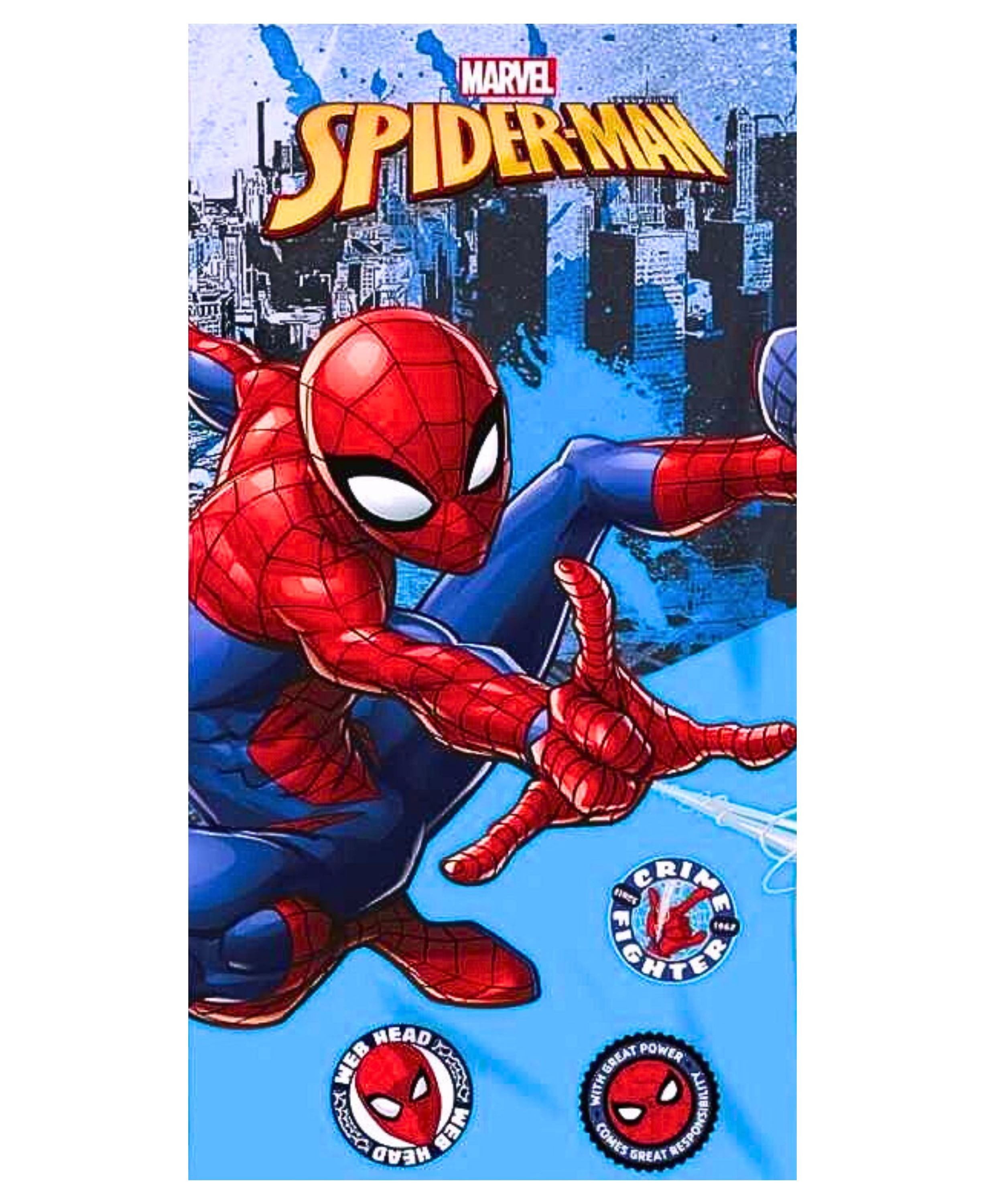 Spiderman Badetuch Marvel, Baumwolle, Kinder Strandtuch günstig online kaufen