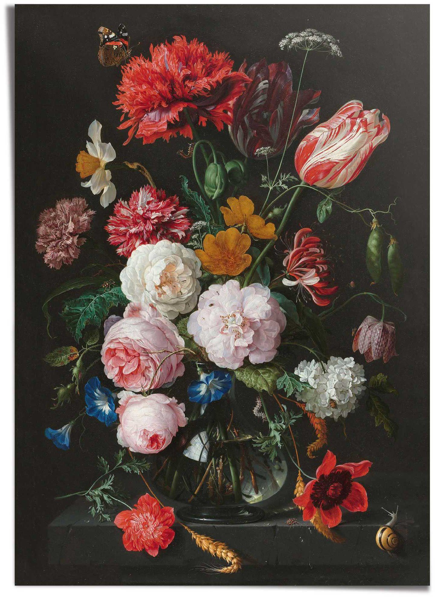 Reinders! Плакат Stillleben mit Blumenvase