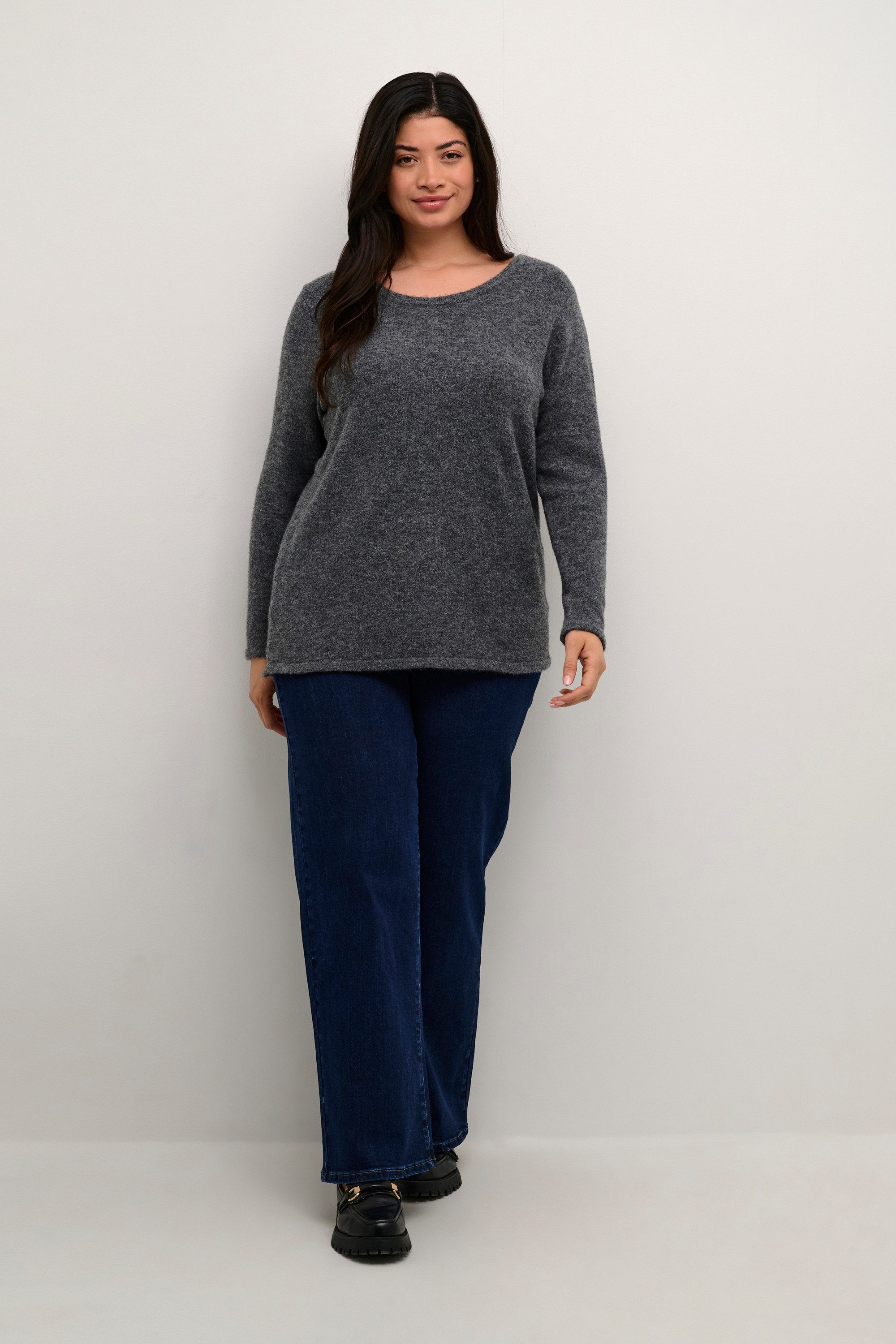 KAFFE Curve Strickpullover Strickpullover KCrae Große Größen