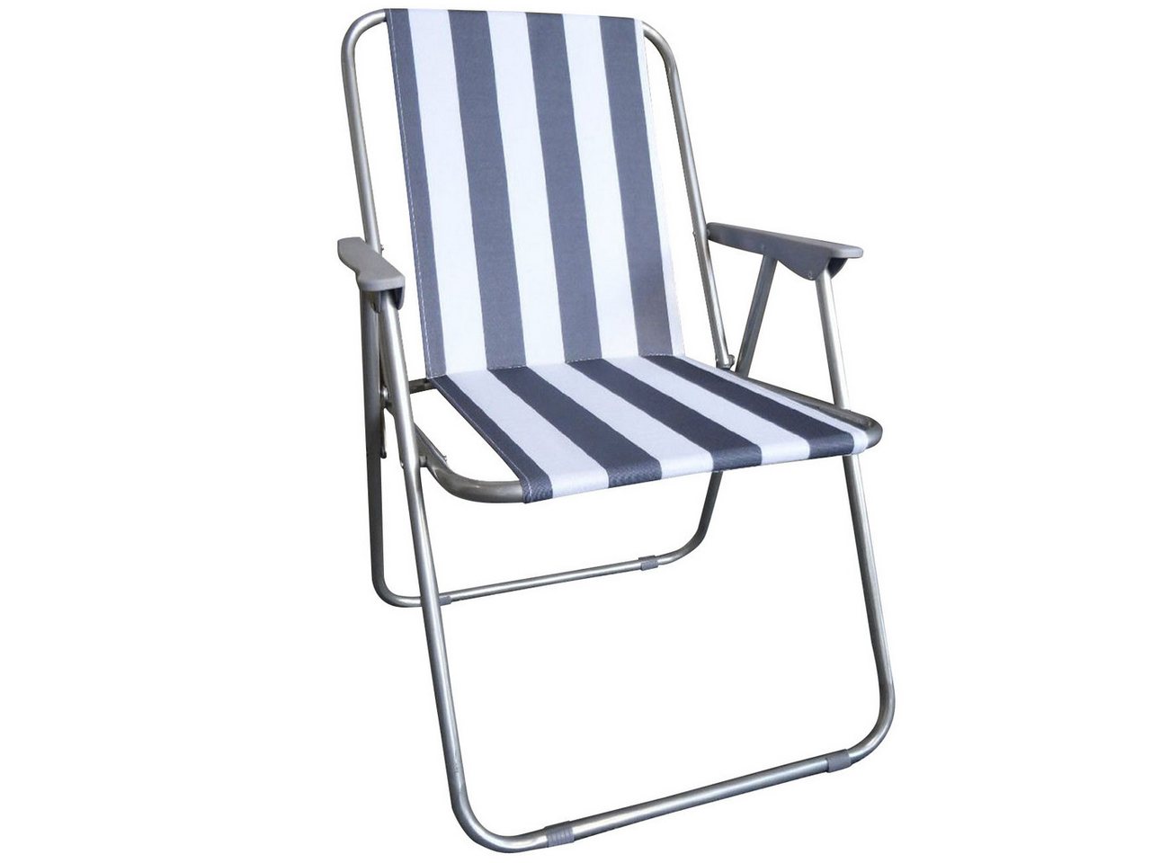 Westerholt Klappstuhl Klappbarer Campingstuhl Blau-Weiß, Robustes Stahlrohrgestell (1 St), Platzsparender Faltstuhl Strandstuhl Balkonstuhl mit 600D Polyester