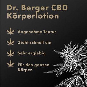 Dr. Berger Körperlotion "Black Edition" Körperlotion 100 ml mit Moos Cell, mit 500 mg CBD