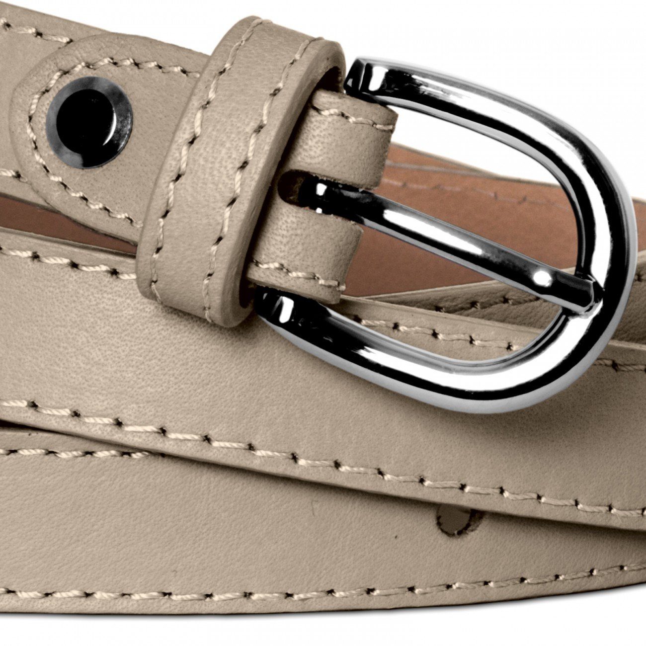 Caspar Taillengürtel GU273 aus echtem Leder günstig online kaufen