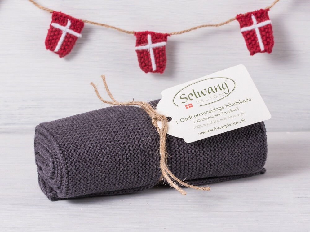 Solwang Geschirrtuch Solwang Küchentuch Warm Grau Dunkel