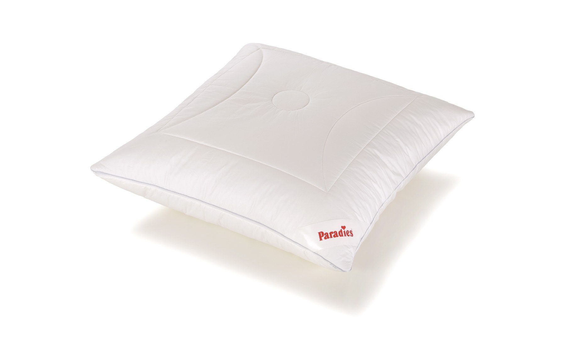 Paradies Kunstfaserkopfkissen Softy Duett Plus Bio, Füllung: 100% Polyester, Bezug: 100% Baumwolle kbA, Seitenschläfer, Bauchschläfer, Rückenschläfer, Kissen mit zusätzlichem Steppbezug