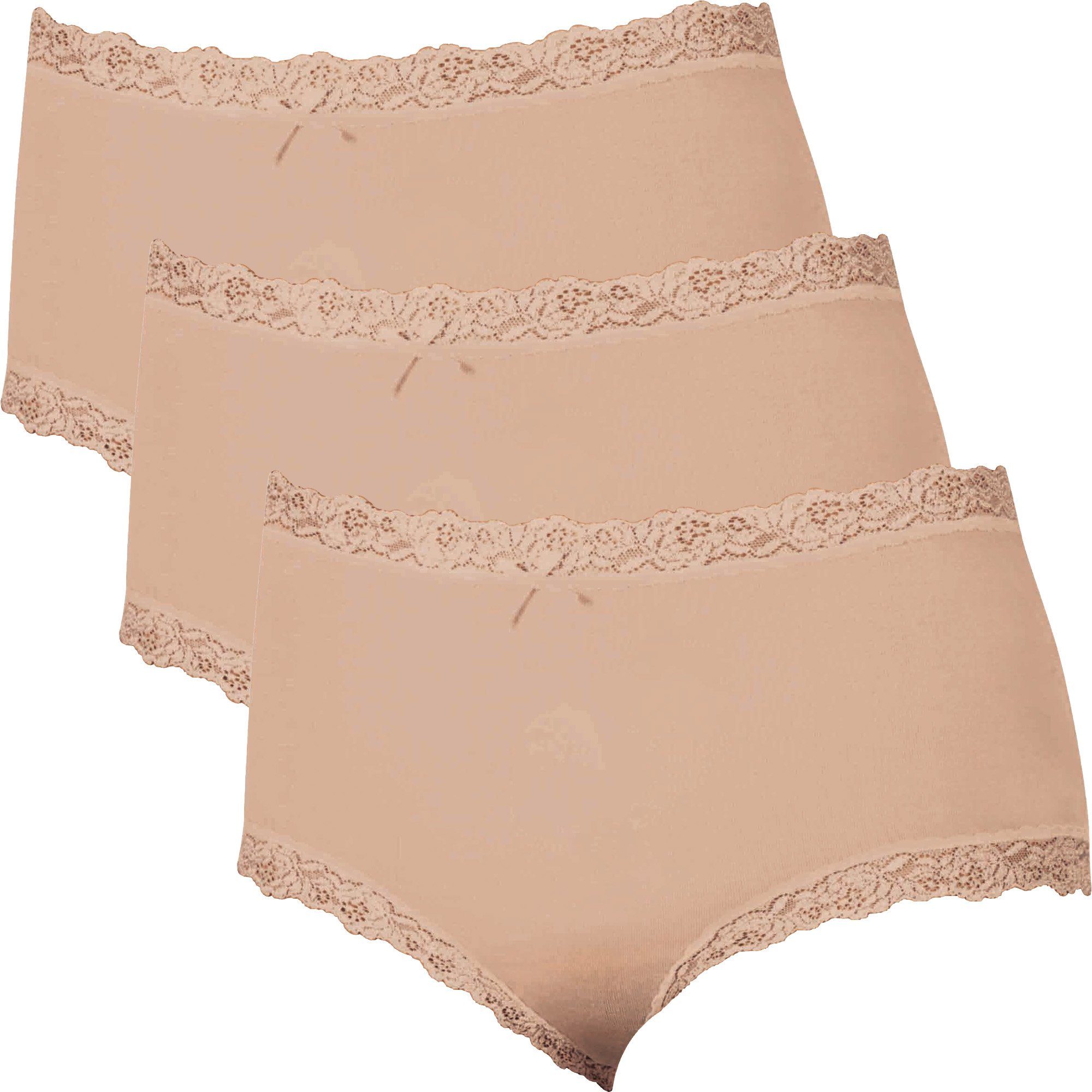 Nina Von C. Slip Damen-Taillenslip 3er-Pack Modal Uni