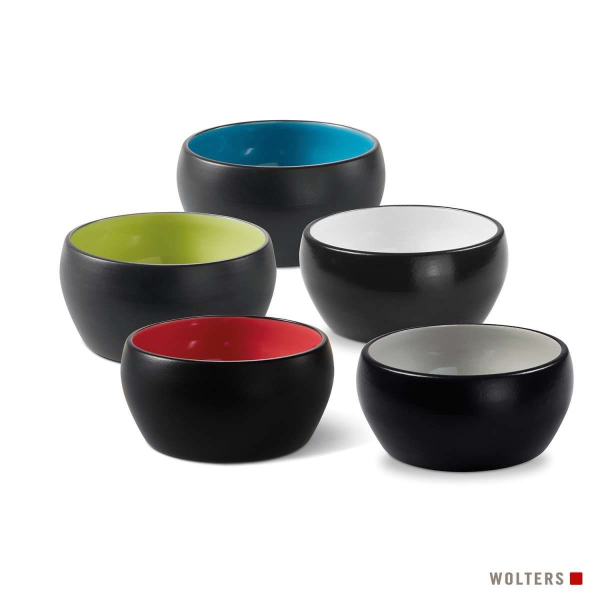 Wolters Futternapf Diner Colour schwarz/weiß
