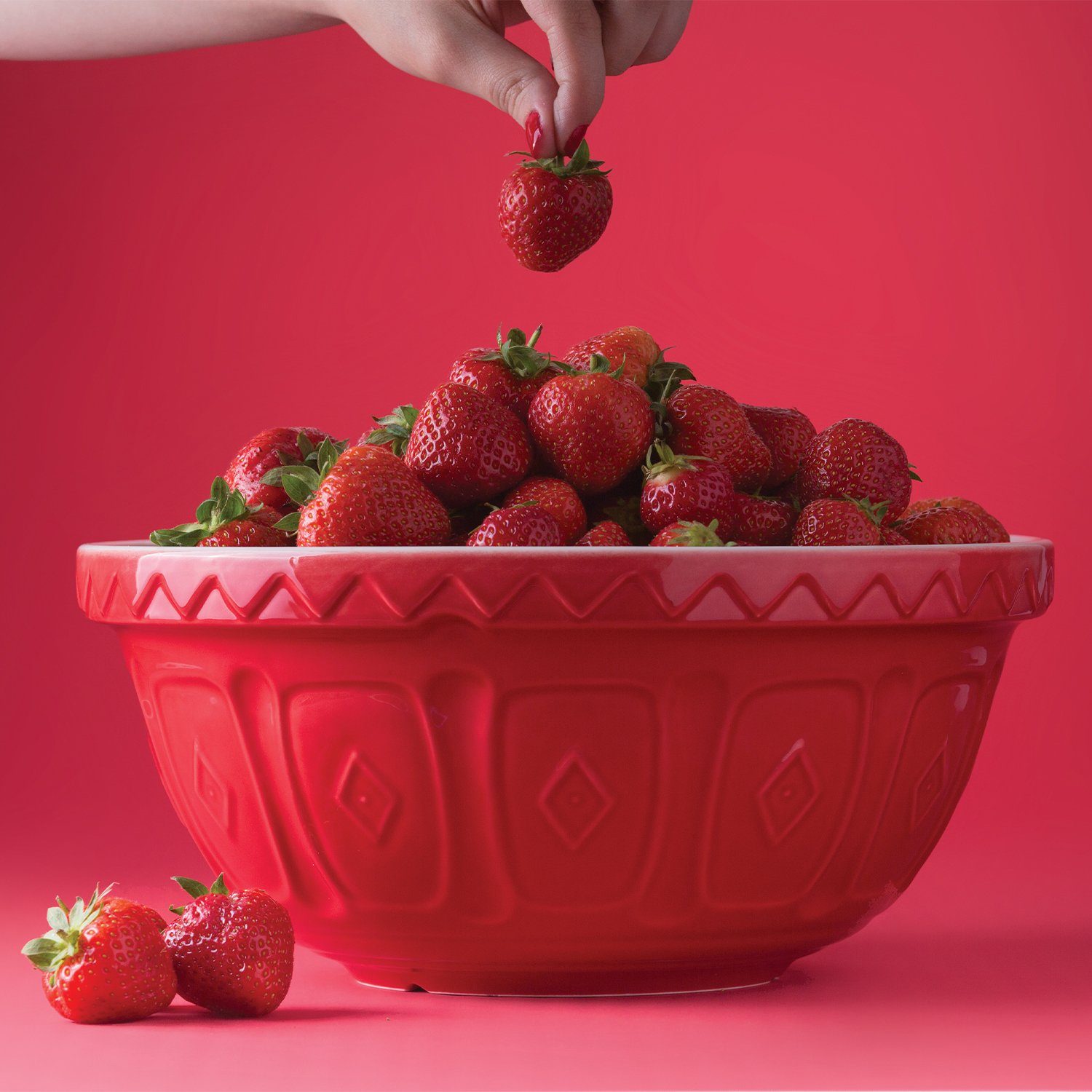 Mason Cash Rührschüssel, Steingut, (1-tlg), mit markantem Muster, auch als Obst- oder Salatschüssel
