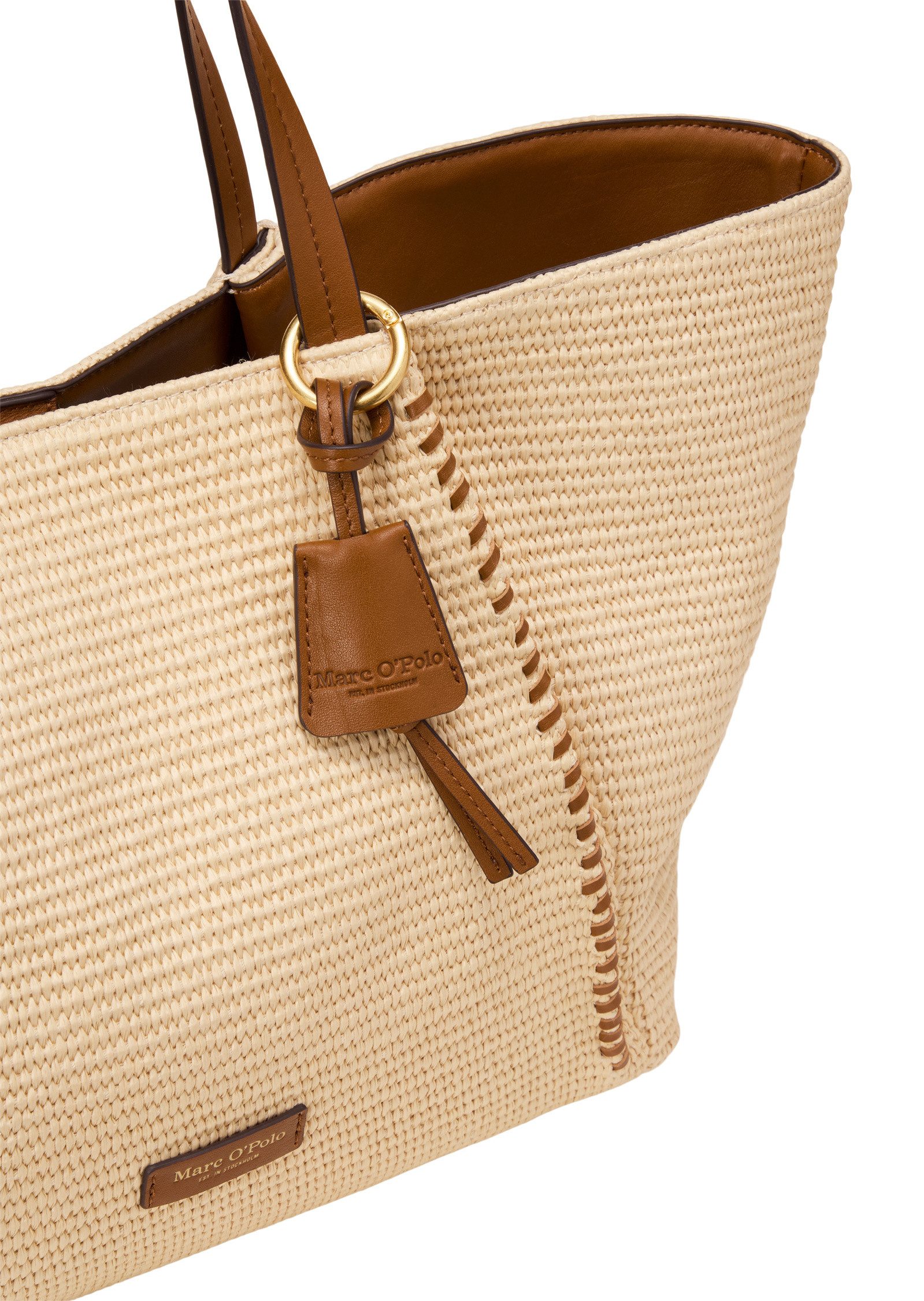 Marc O'Polo Shopper mit edlen Echtleder-Details